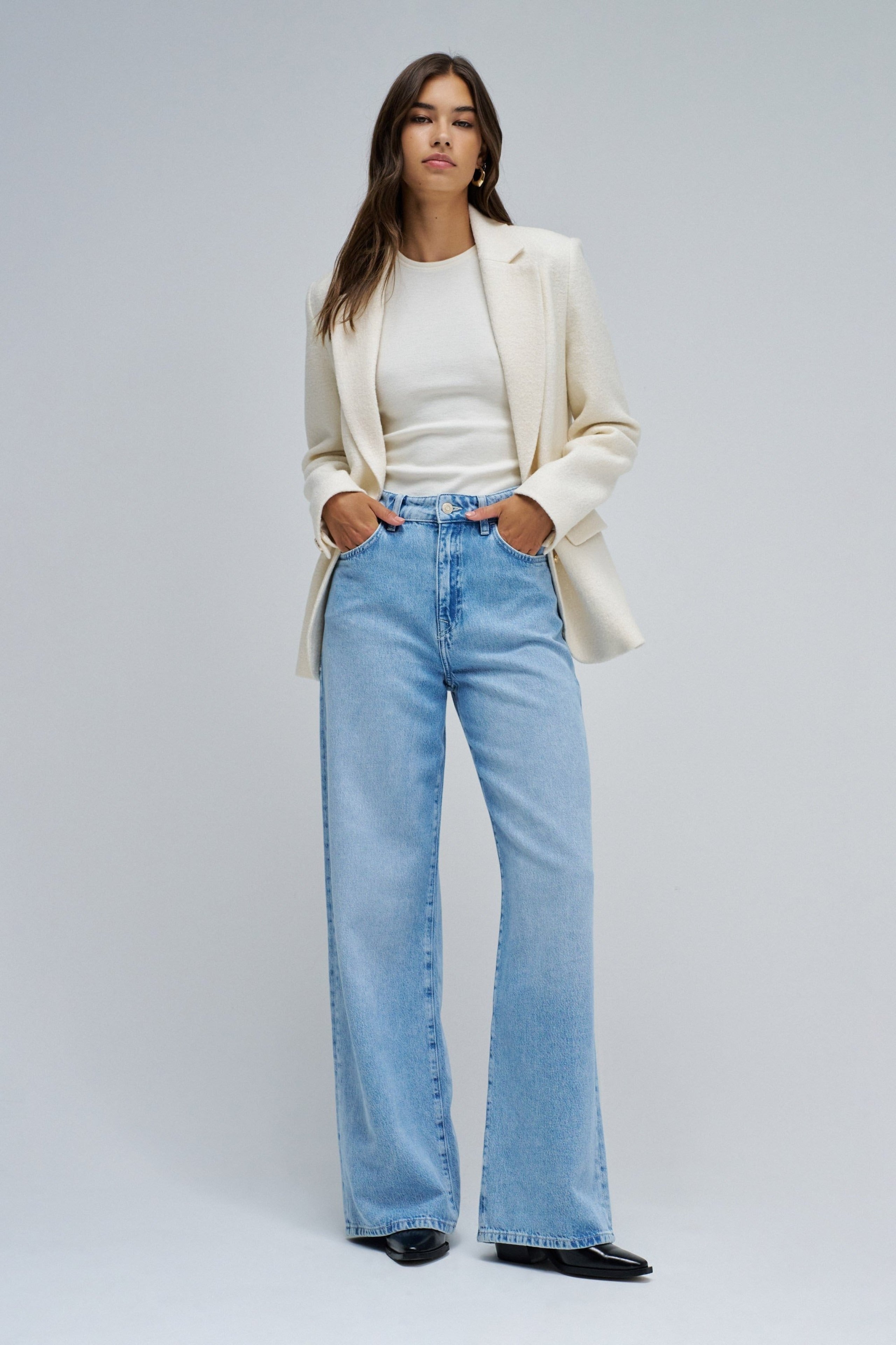 Jeans Wide in Light Wash Jeans Salsa Jeans