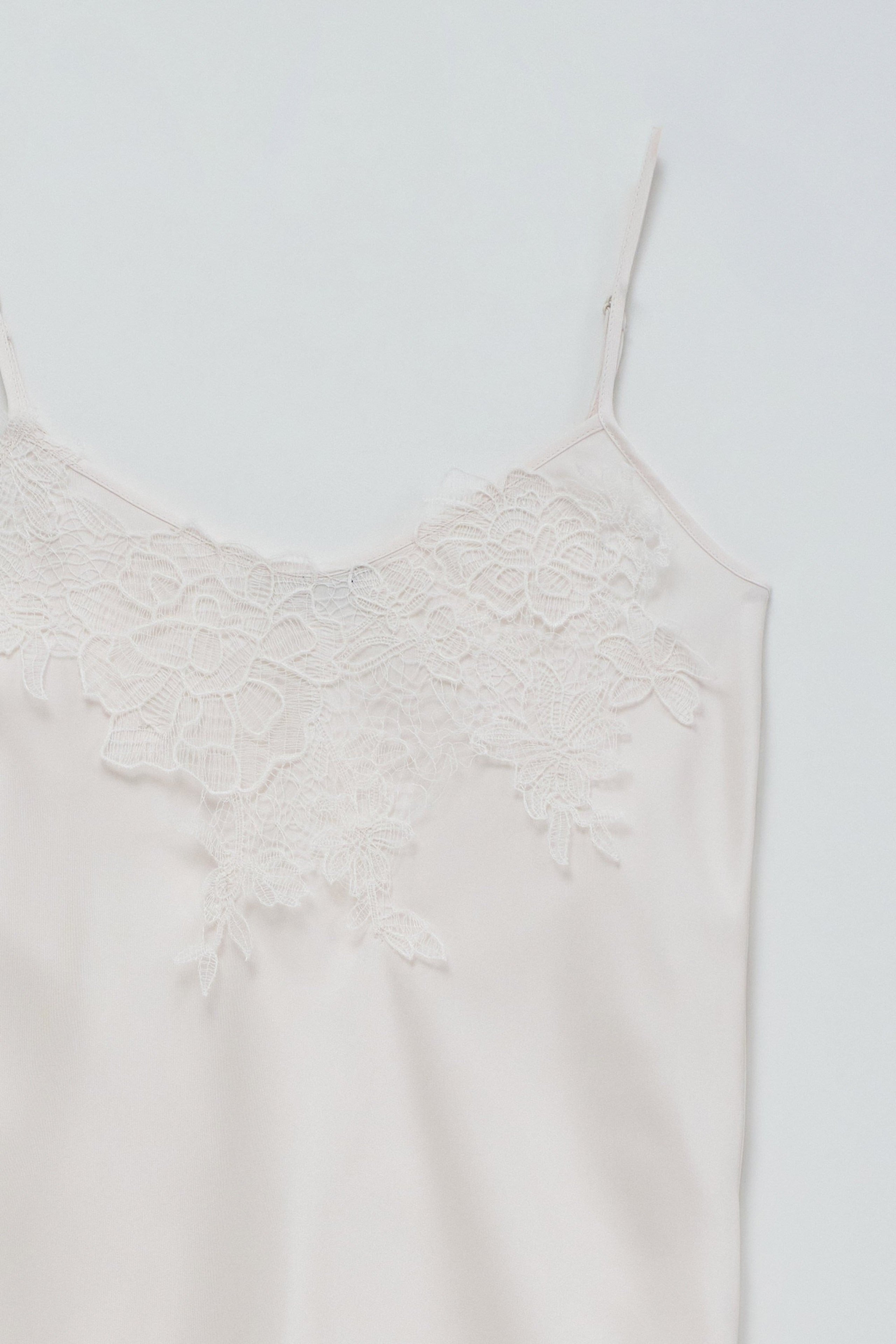 Lace Top in Light Beige T-Shirts Salsa Jeans