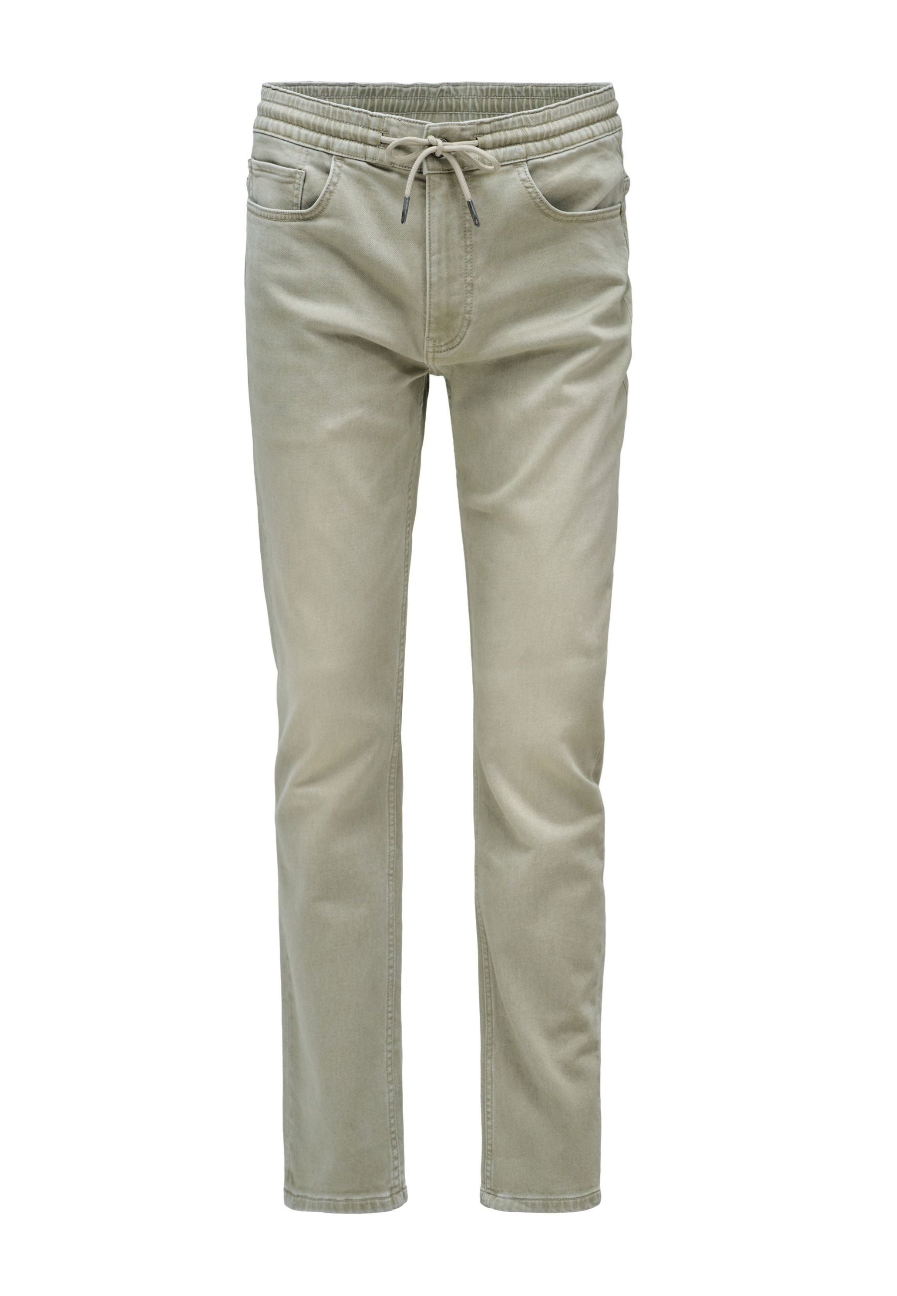 Jogger Pants S-Activ Washed in Light Green Hosen Salsa Jeans