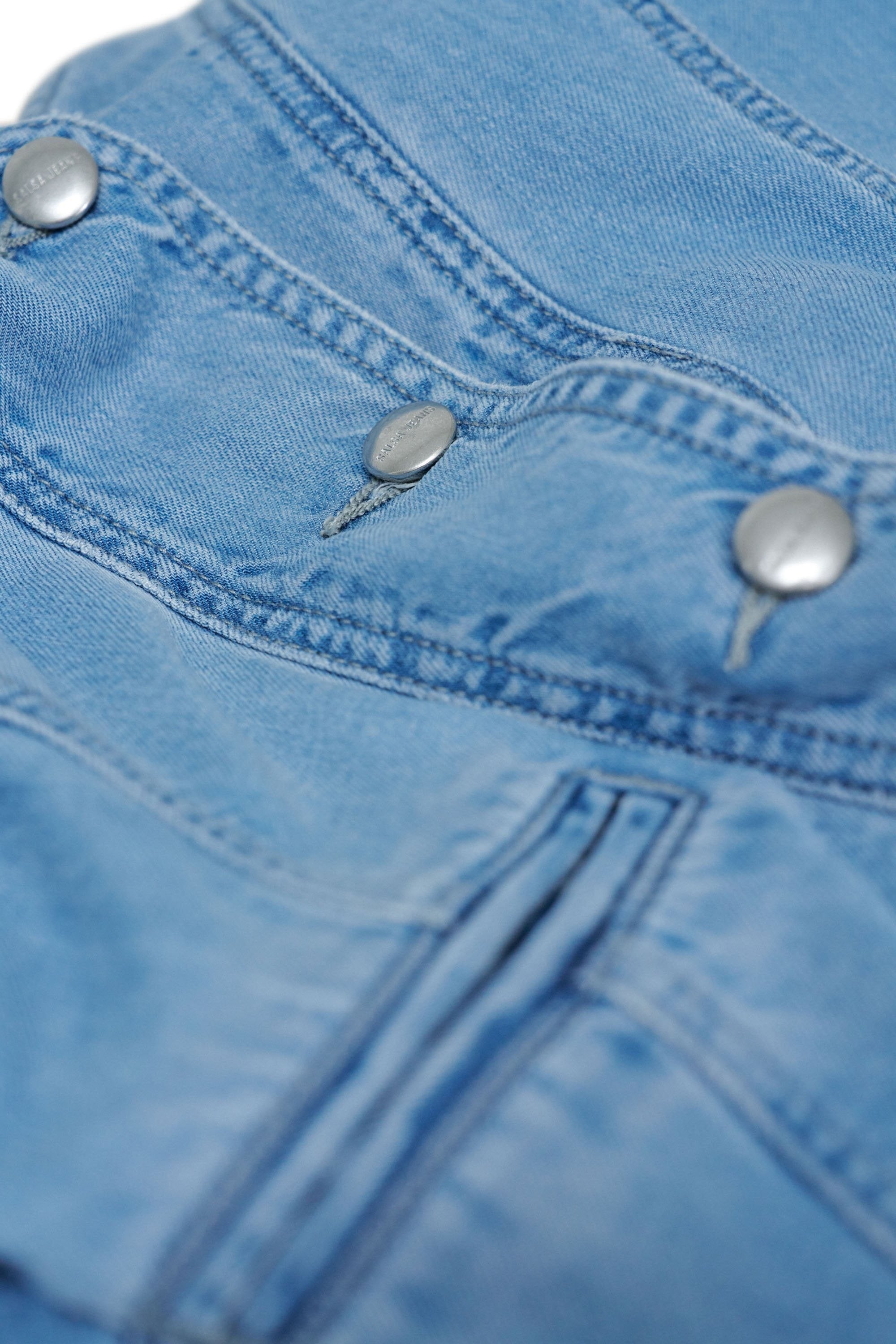 Denim Vest in Medium Light