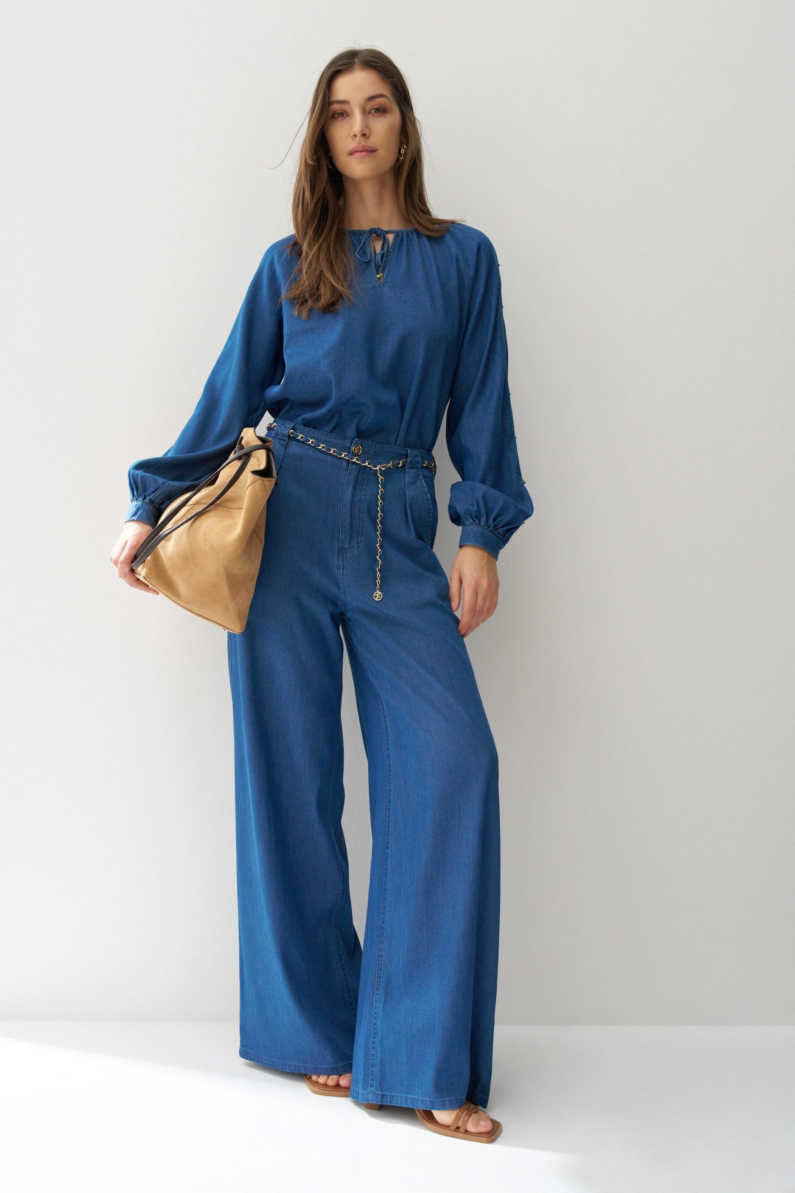 Chino Chain Belt in Dark Wash Hosen Salsa Jeans