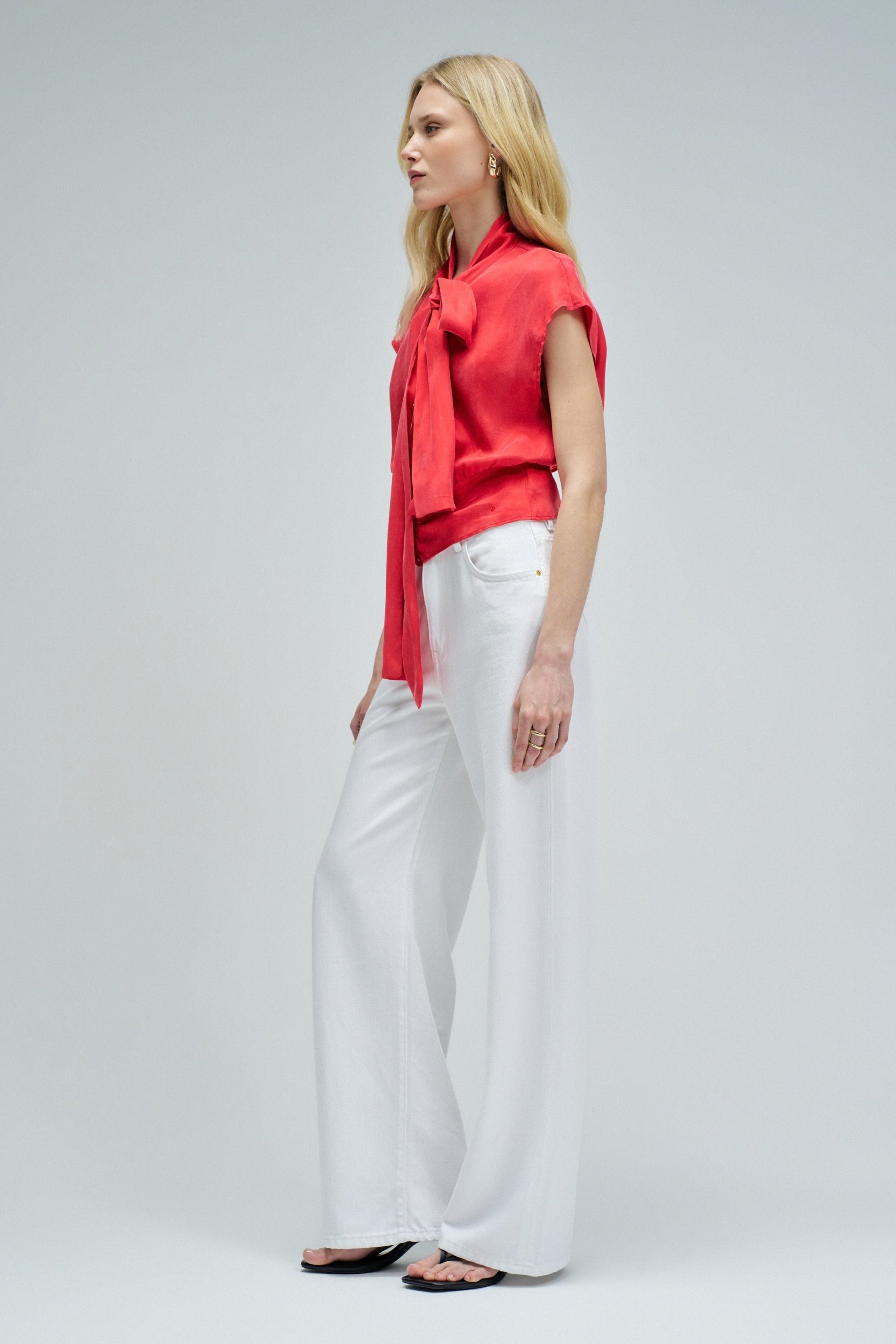 Corset Blouse Style in Dark Red Hemden Salsa Jeans