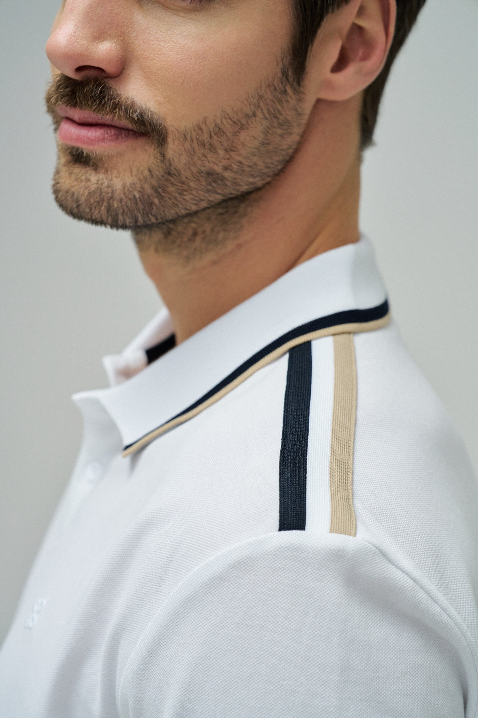 Polo Regular Fit Sport Tape in White T-Shirts Salsa Jeans