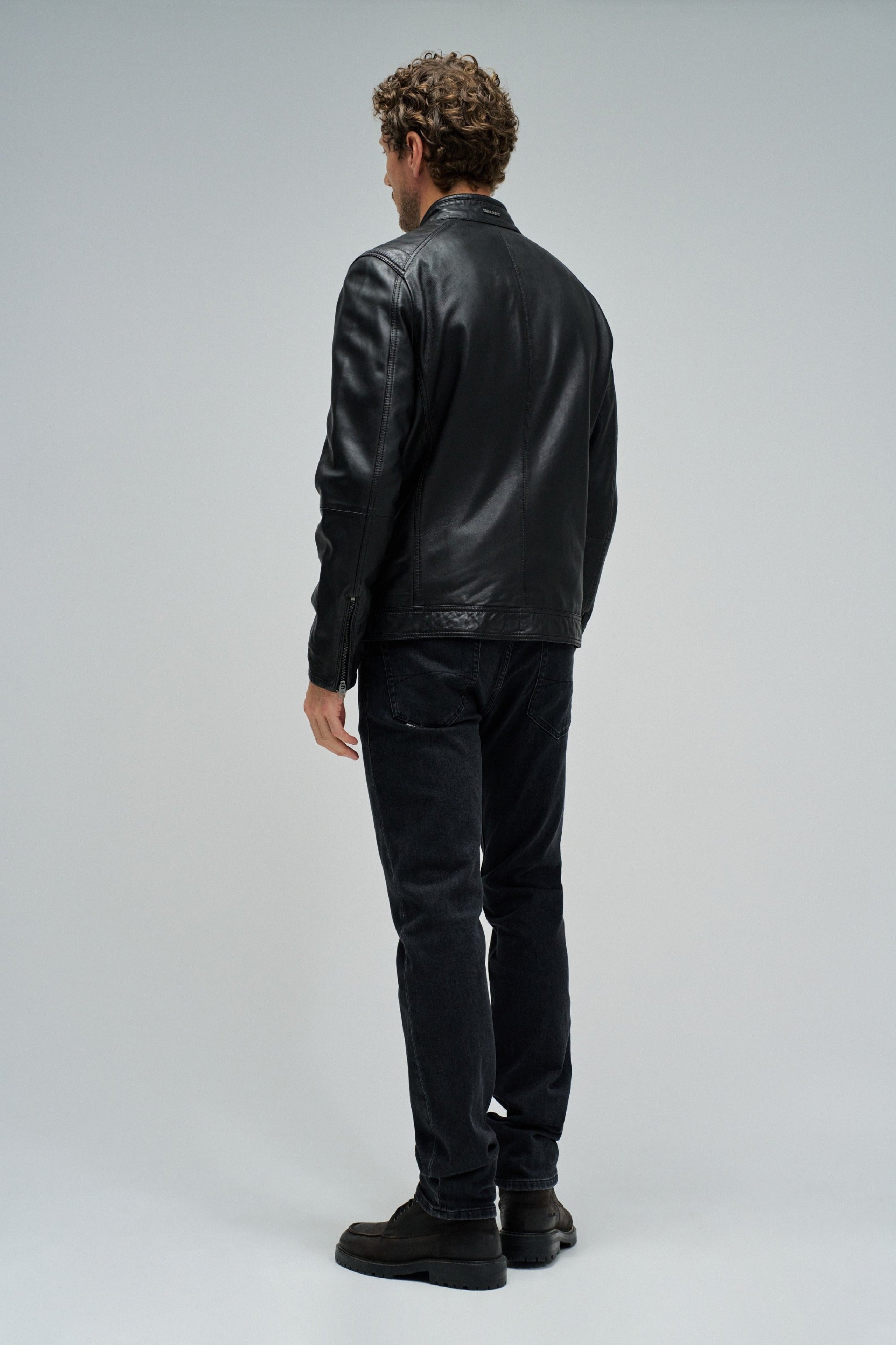 Faux Leather Bikerjacke in Black Jacken Salsa Jeans