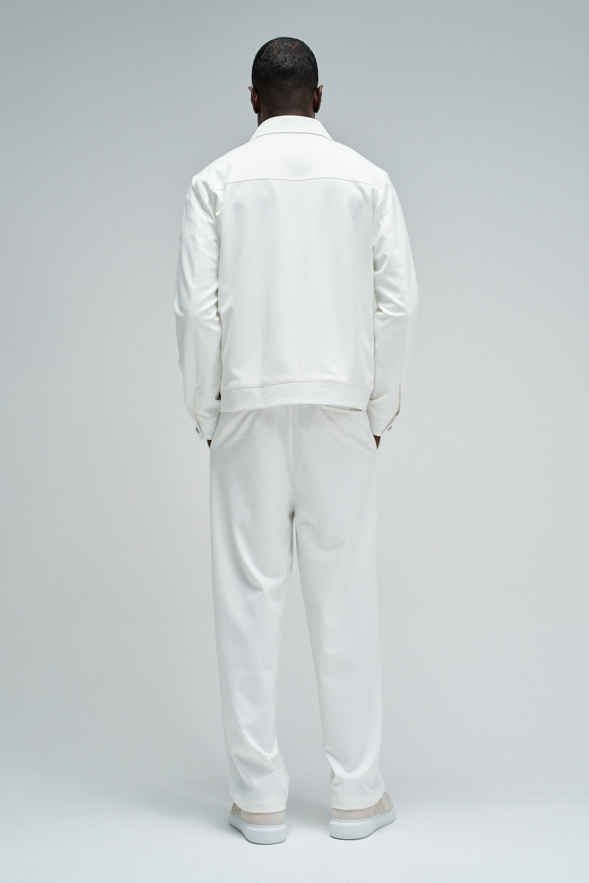 Set overshirt interlock in Light Pearl V2