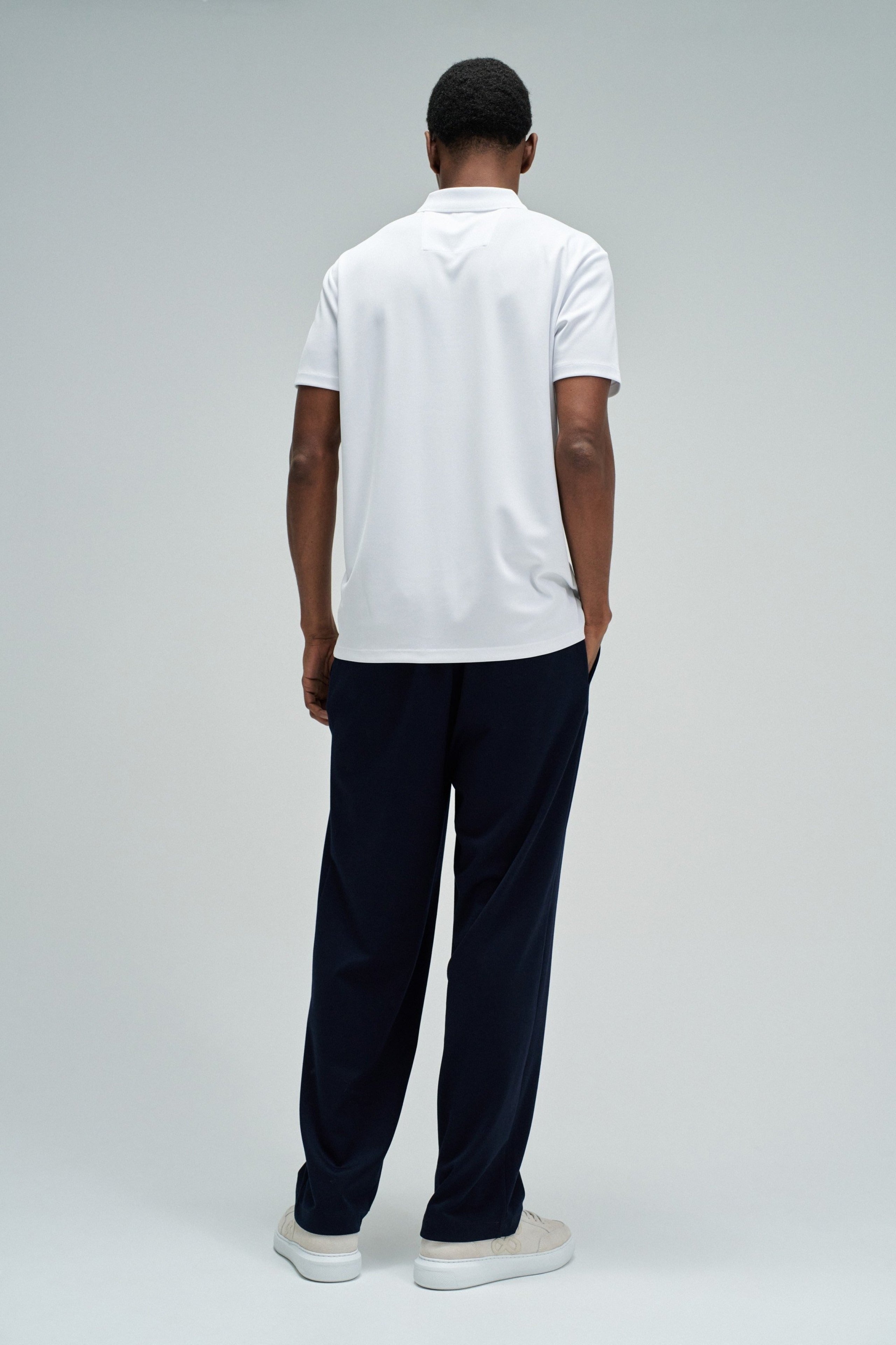Polo Pique Structure And Zip in White T-Shirts Salsa Jeans