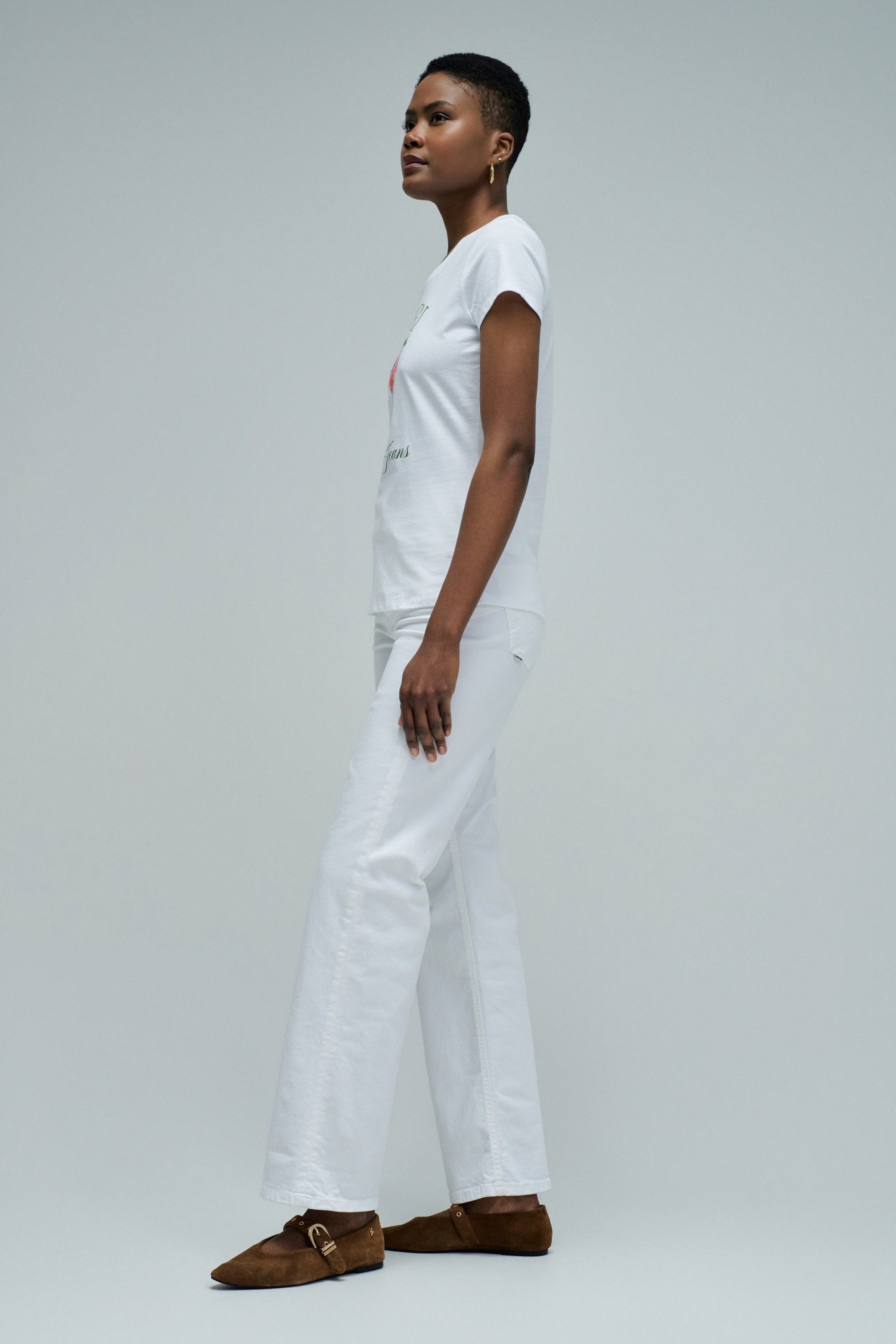 T-Shirt Loose Graphic in White T-Shirts Salsa Jeans
