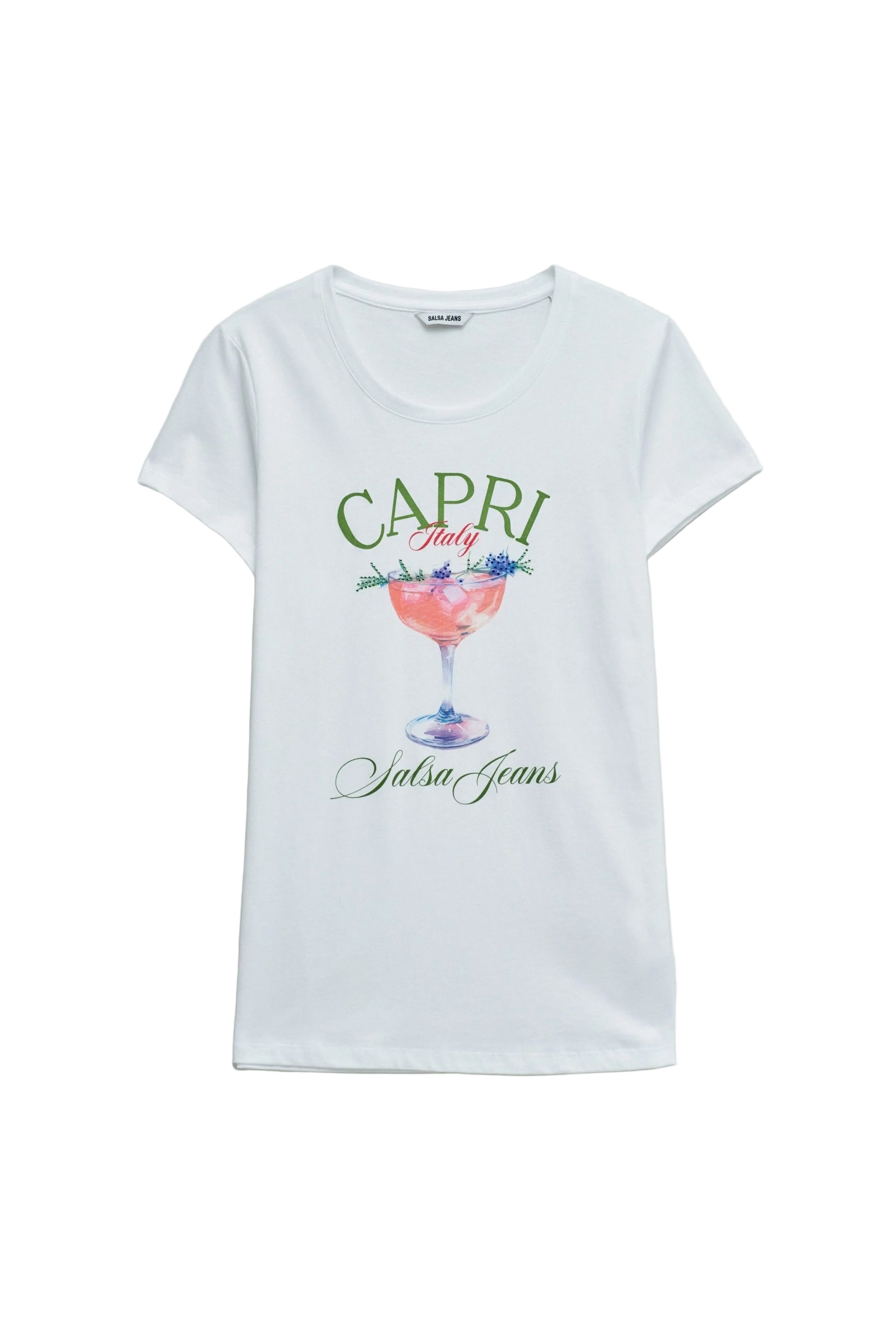 T-Shirt Loose Graphic in Light Pink V1 T-Shirts Salsa Jeans