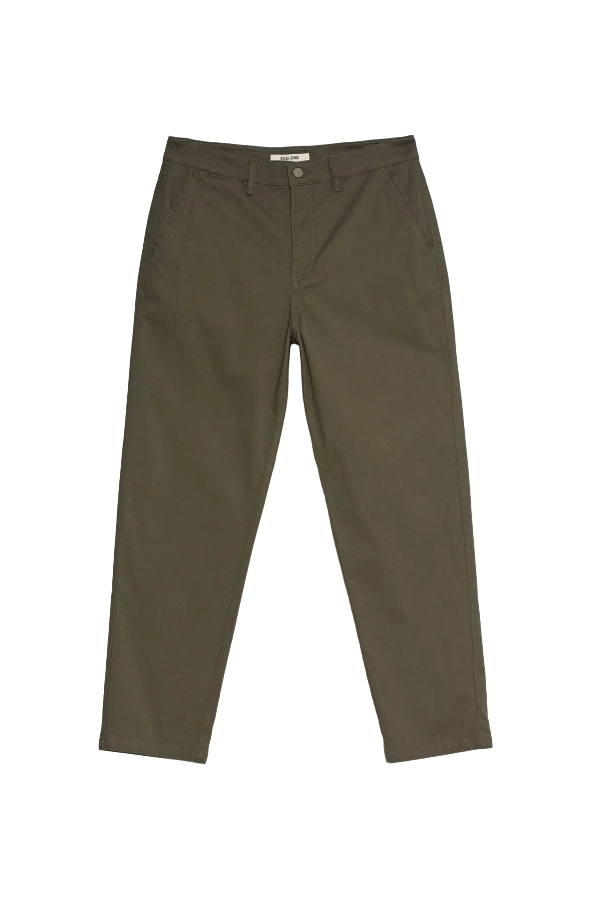 Relaxed Fit Chinohose in Dark Green Hosen Salsa Jeans