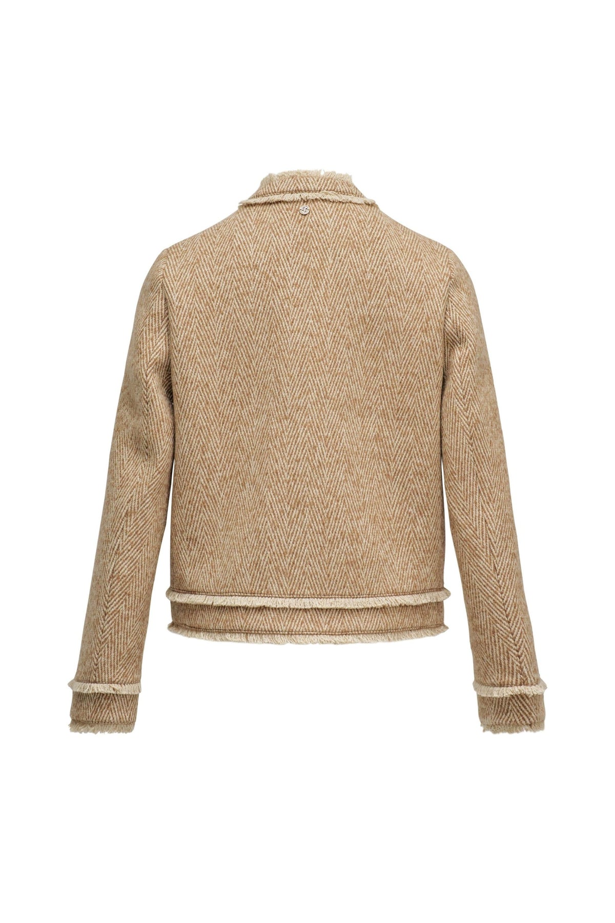 Tweedjacke mit Wollanteil in Medium Brown