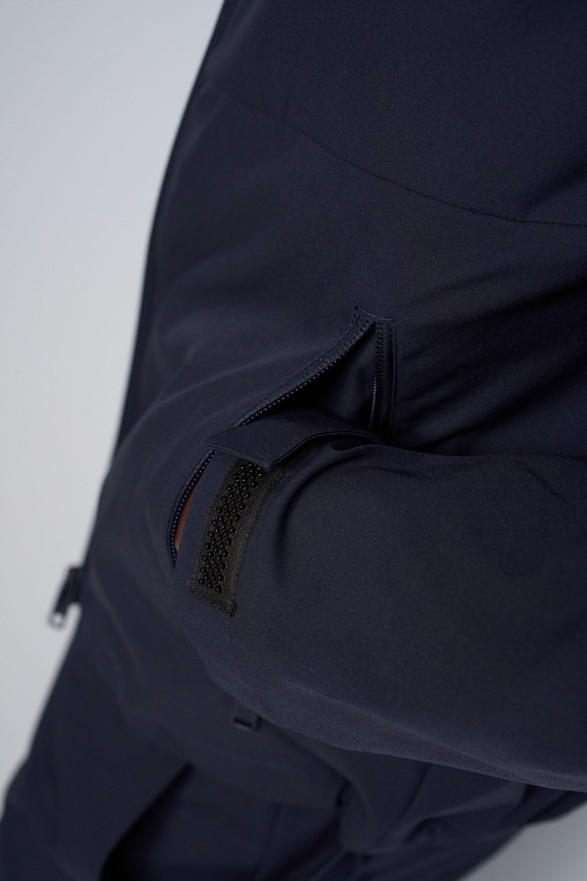Leichte Overshirt-Jacke mit versteckter Kapuze in Dark Blue Jacken Salsa Jeans