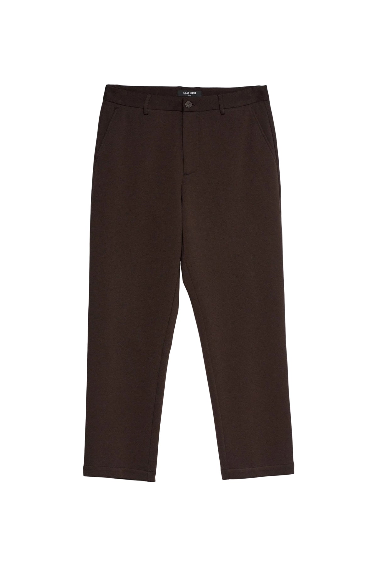Wollmix Chino Regular Fit in Dark Brown Hosen Salsa Jeans