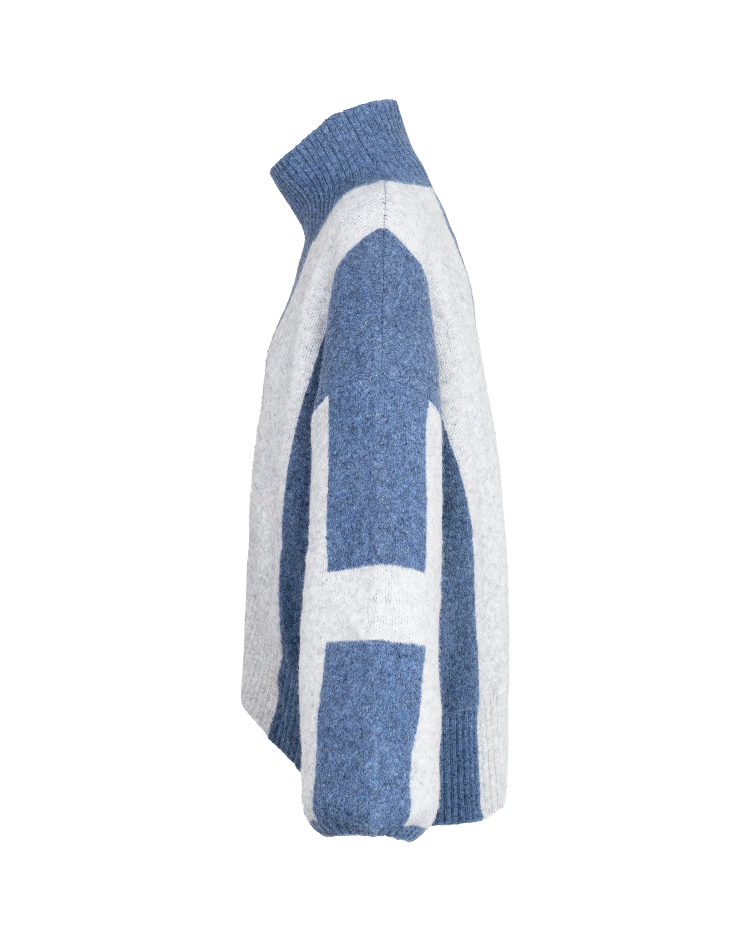 ISA Sweater in Blue/grey melange Pullover Hést