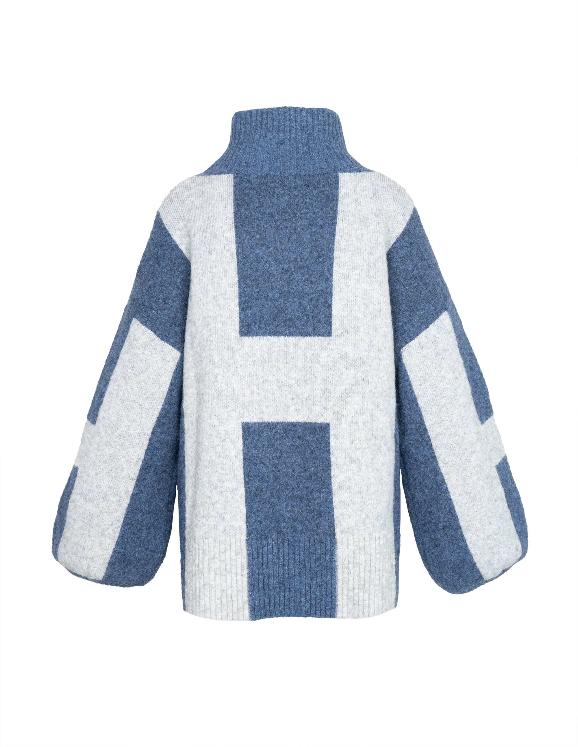 ISA Sweater in Blue/grey melange Pullover Hést
