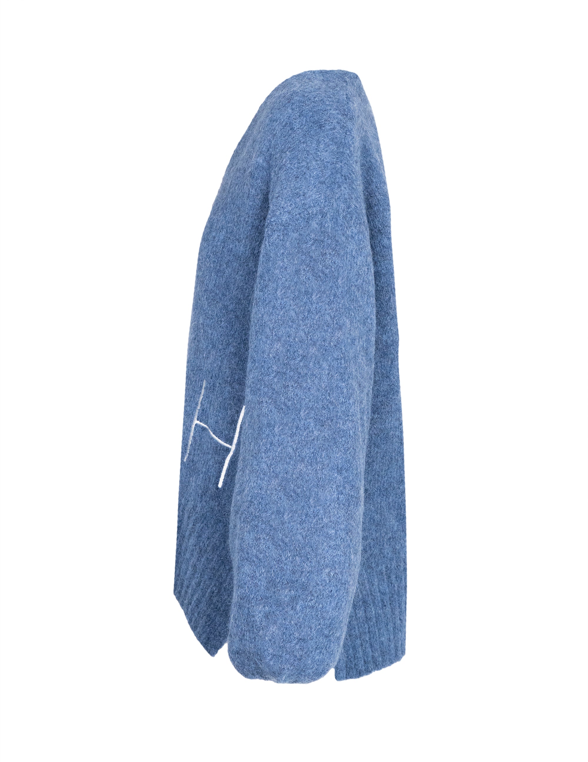 SOFIE V-neck Sweater in Blue Pullover Hést