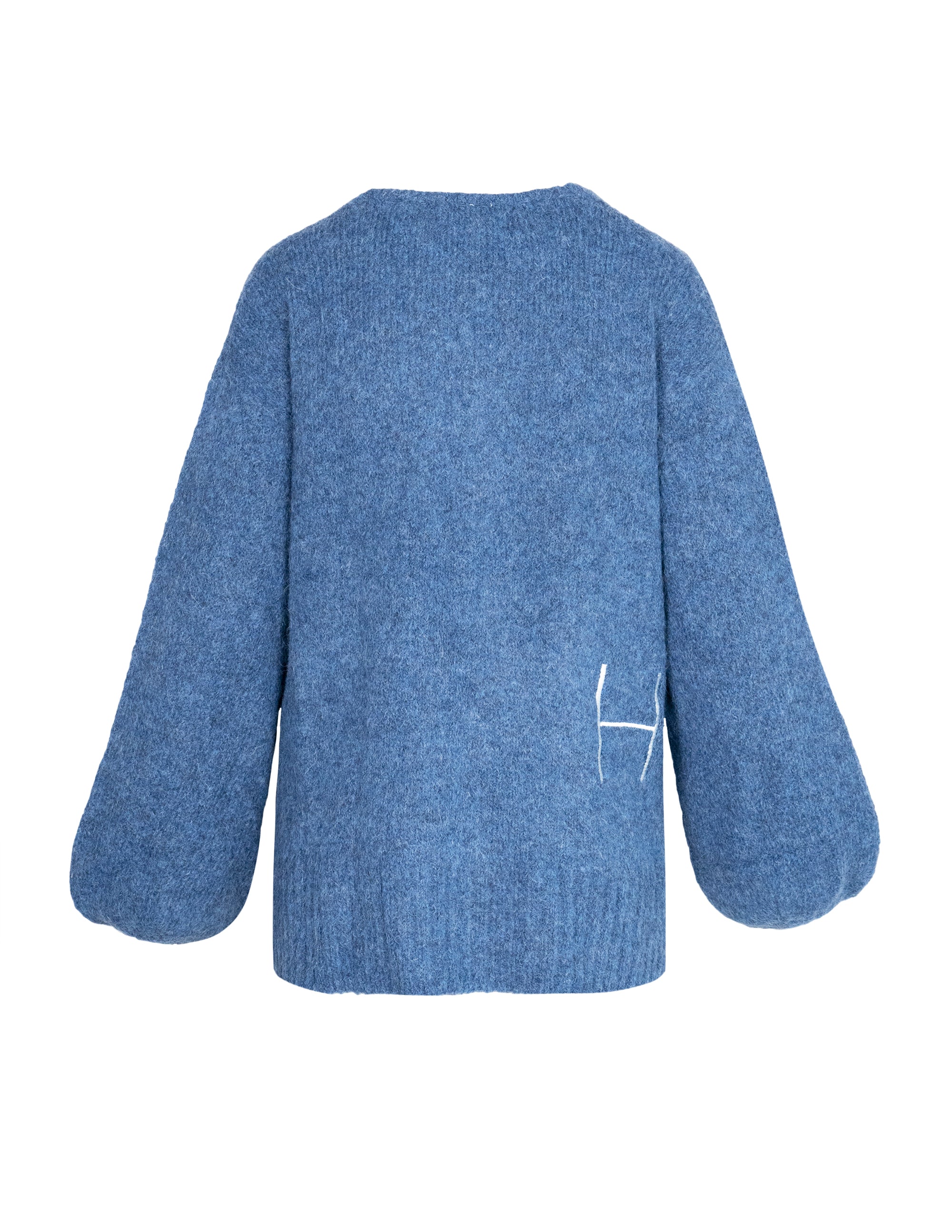 SOFIE V-neck Sweater in Blue Pullover Hést