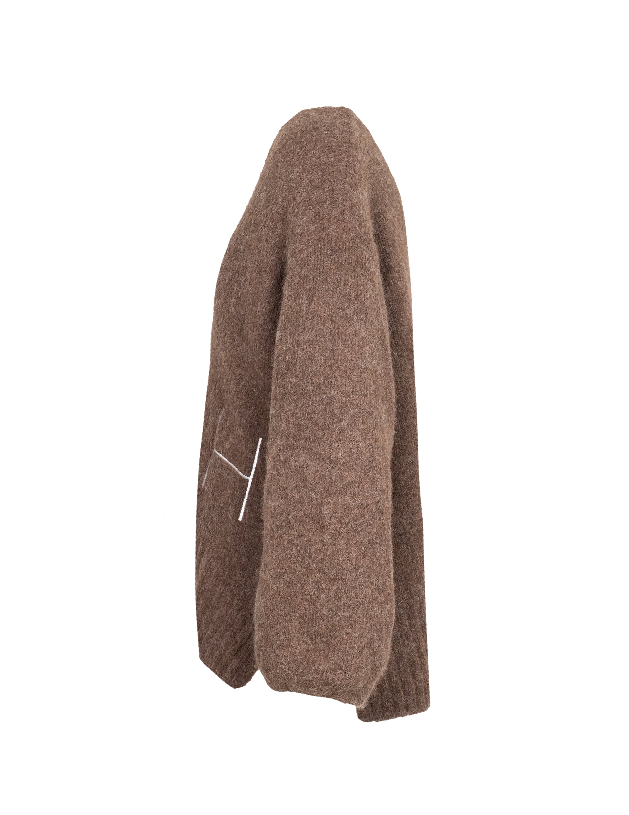 SOFIE V-neck Sweater in Brown Pullover Hést