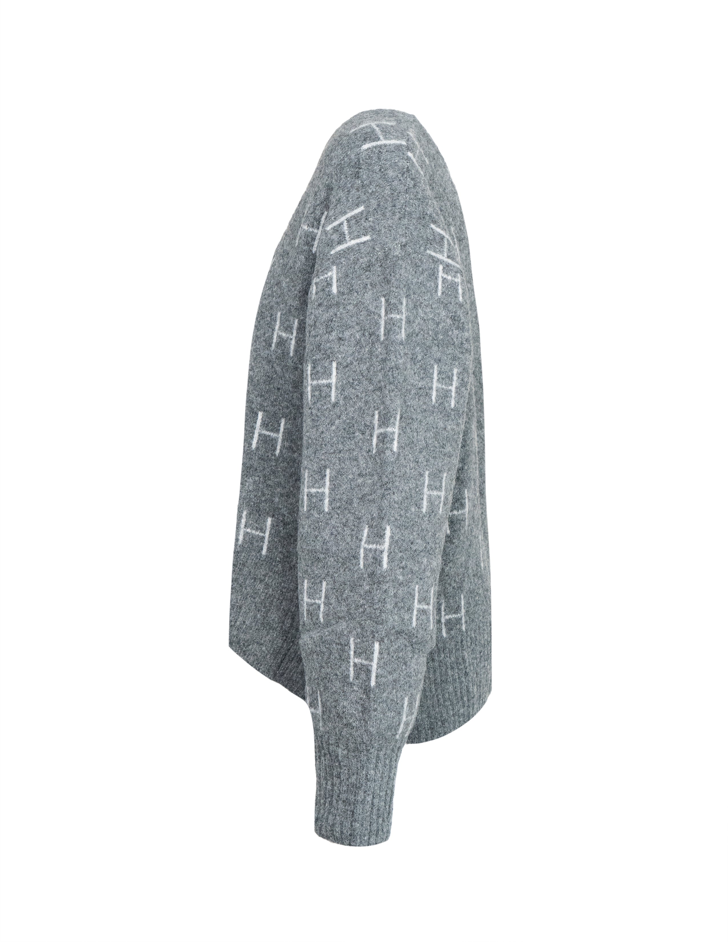 FAM Zip Jacket in Dark grey/light grey Pullover Hést