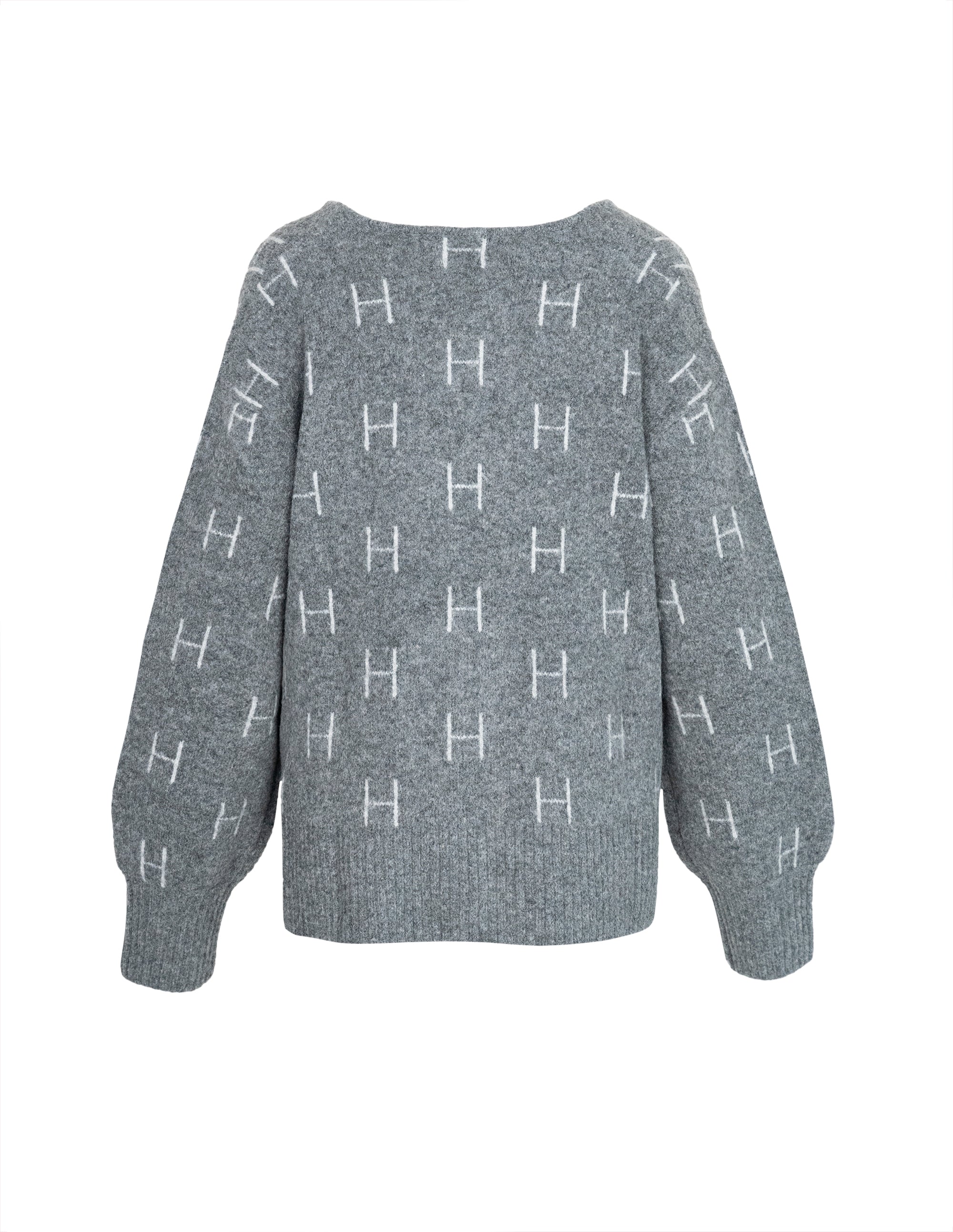 FAM Zip Jacket in Dark grey/light grey Pullover Hést