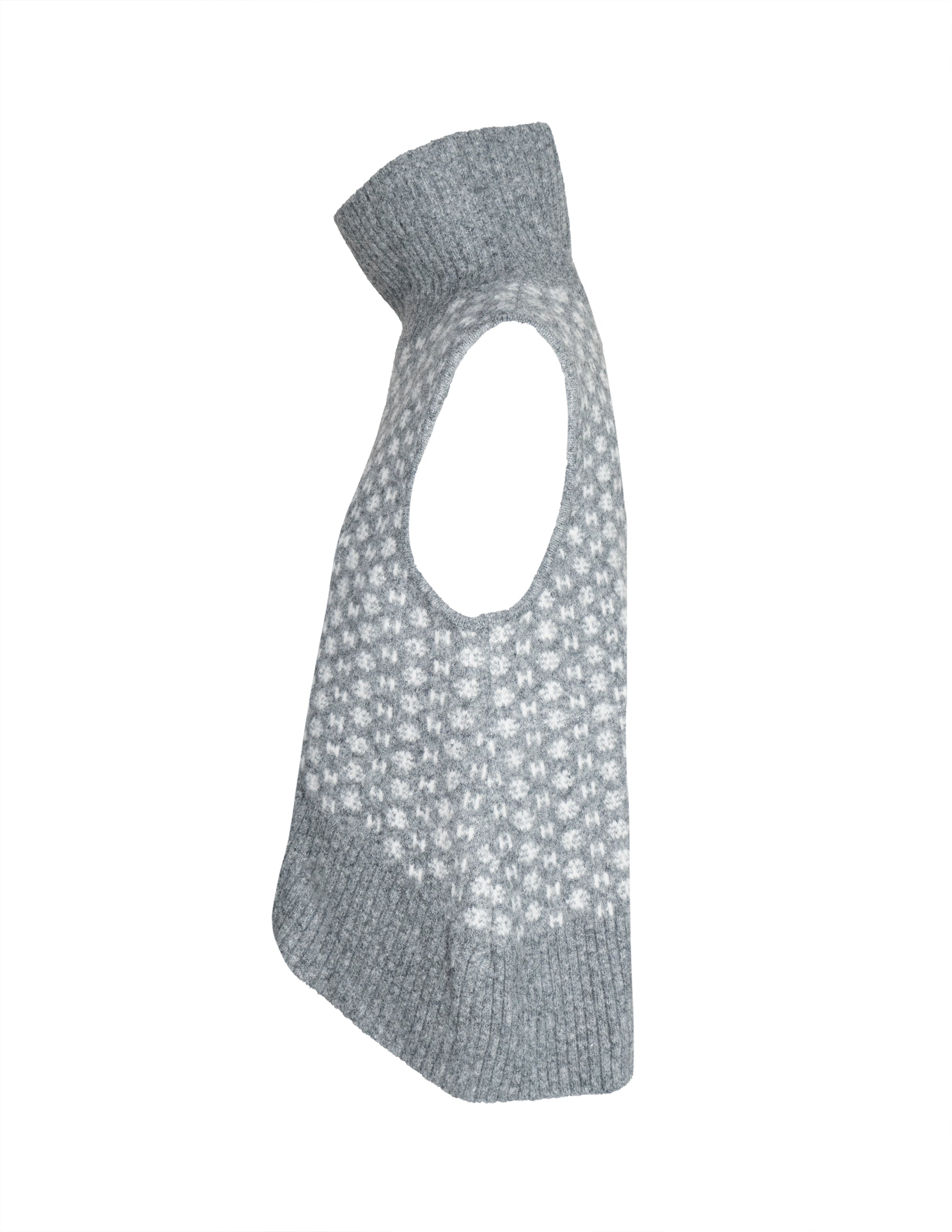 LOGO Vest in Dark grey melange Pullover Hést