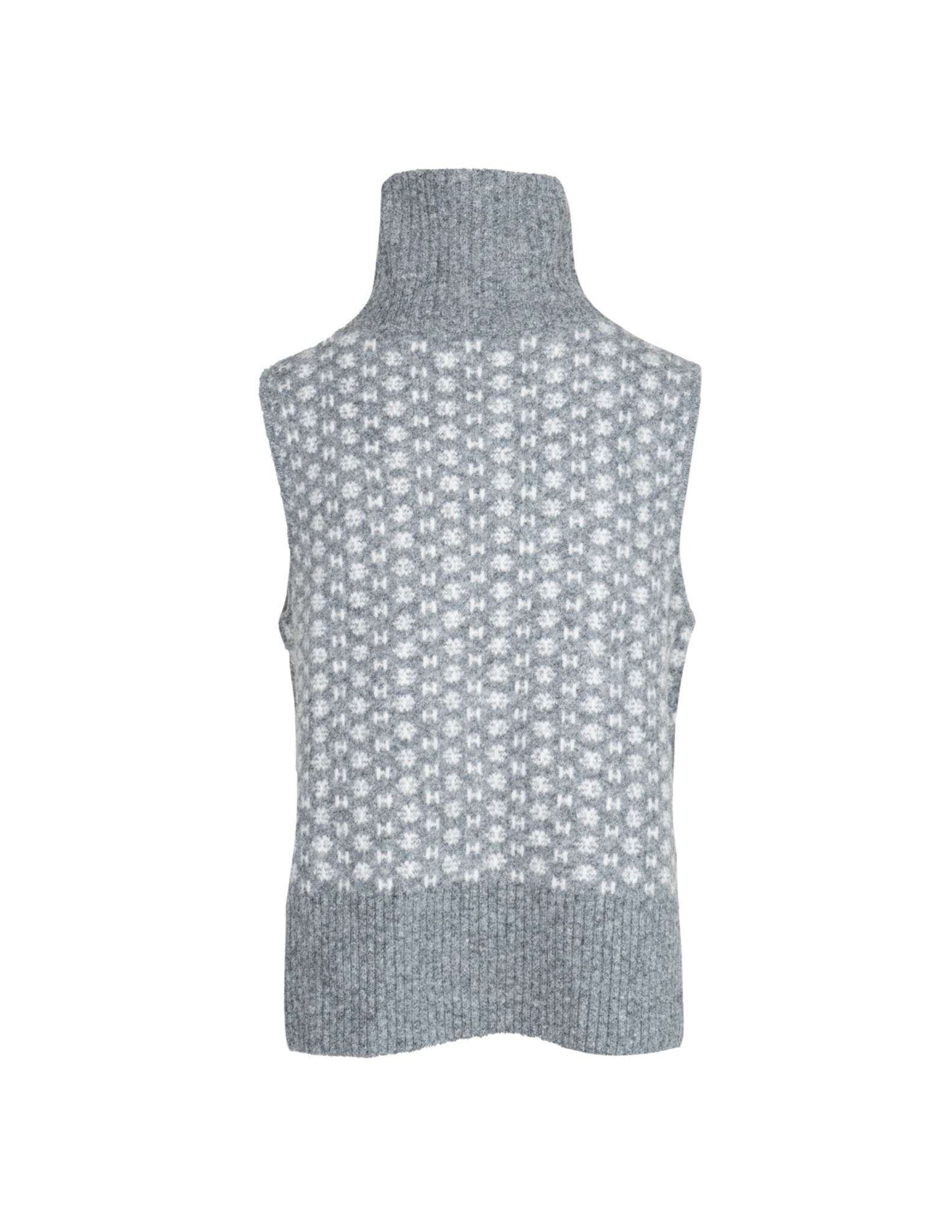 LOGO Vest in Dark grey melange Pullover Hést
