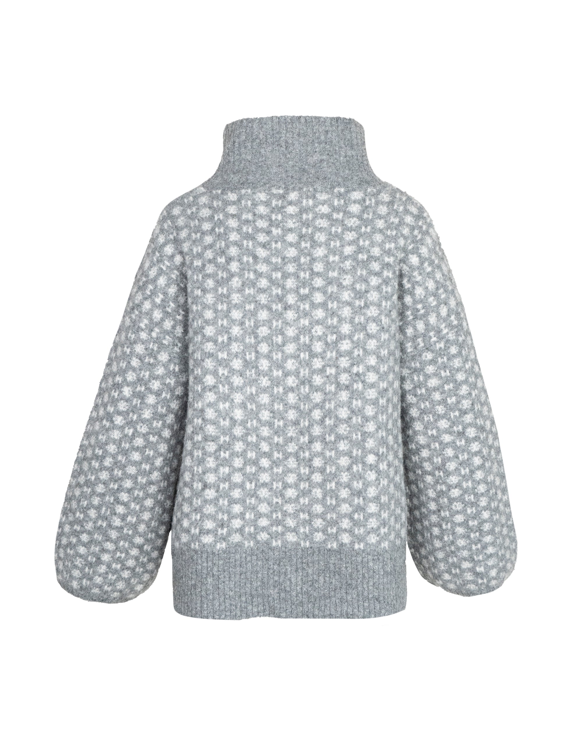LOGO Sweater in Dark grey melange/light grey Pullover Hést