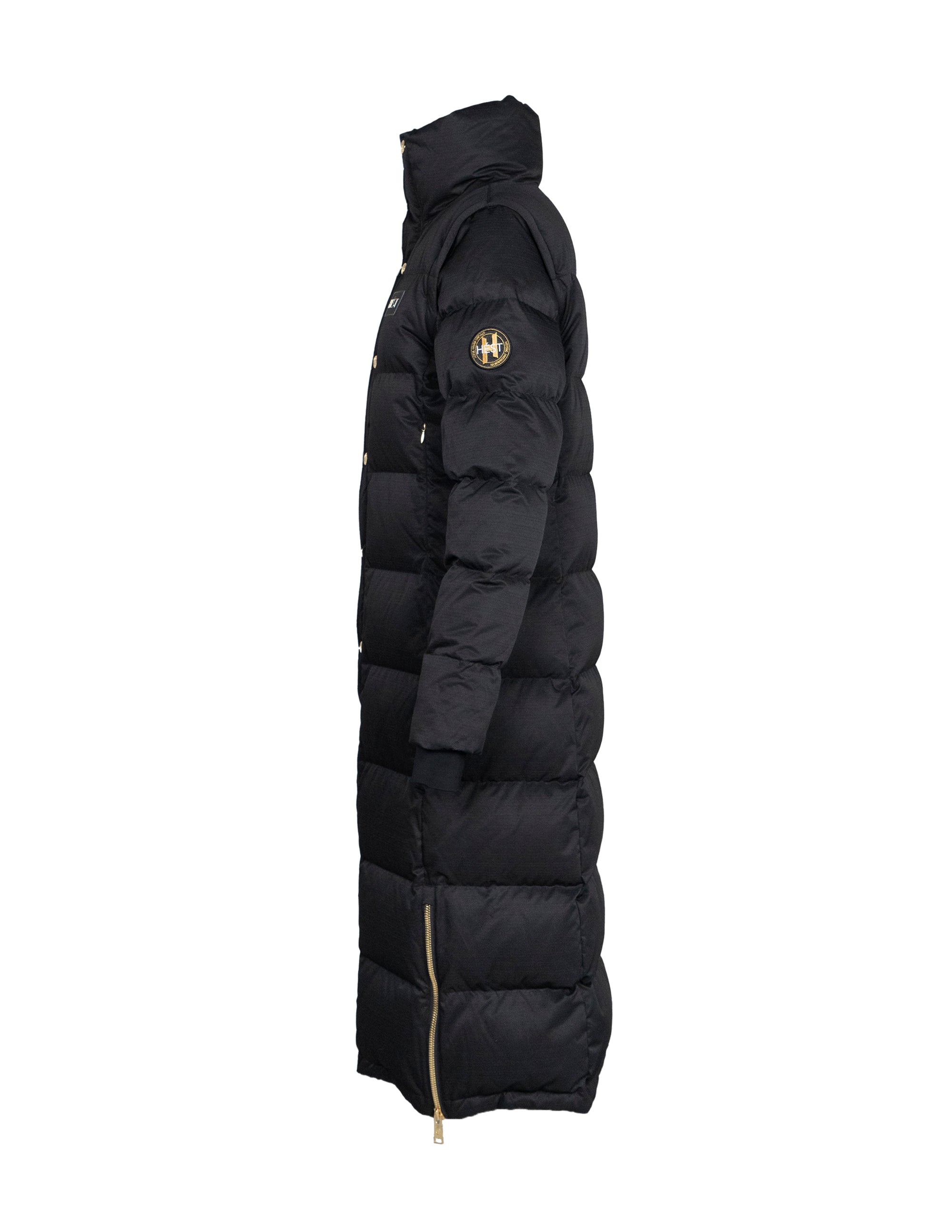 EDDA 2in1 Down Coat/ Vest in Black Jacken Hést