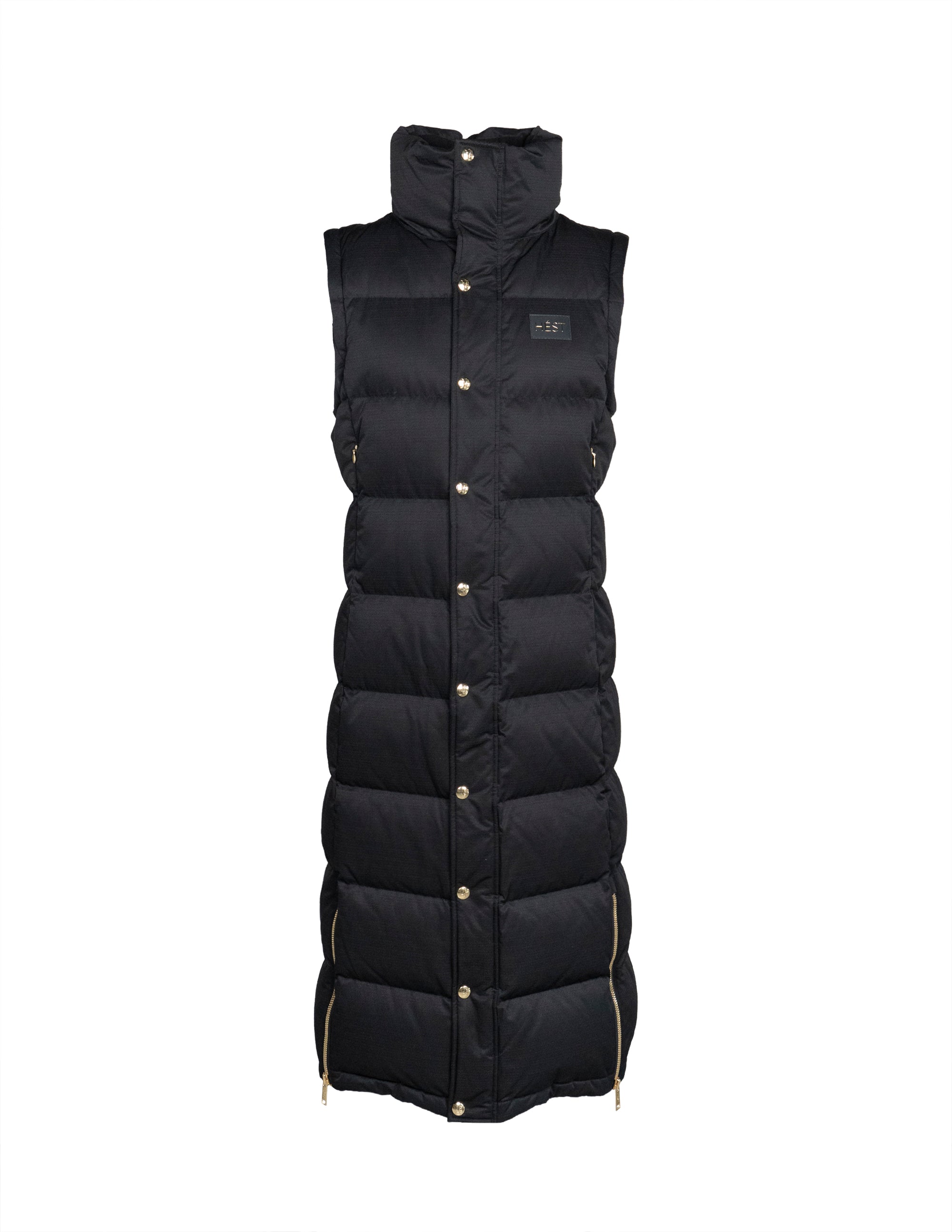EDDA 2in1 Down Coat/ Vest in Black Jacken Hést