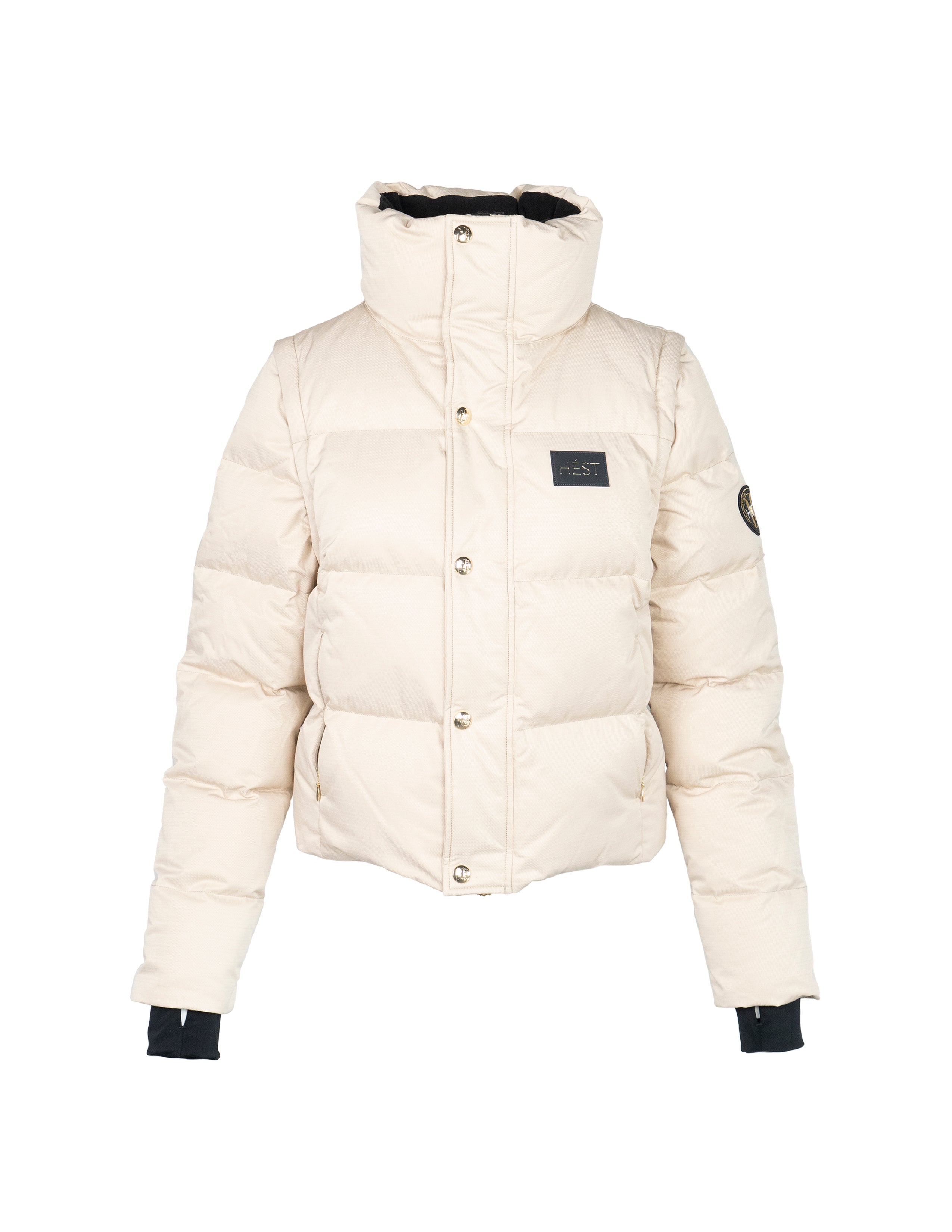 EDDA 2in1 Down Jacket/ Vest in Beige Jacken Hést