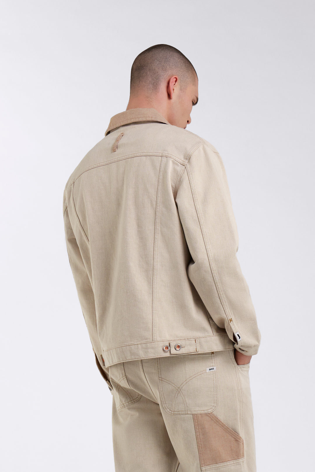 Frank Jacket in Bicolor Beige Jacken GAS