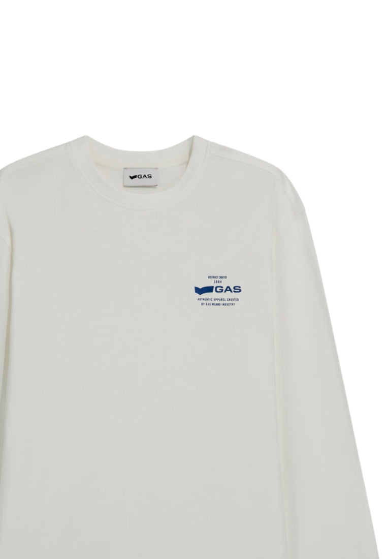 Dharis M/L 1984 Logo in Snow White T-Shirts GAS