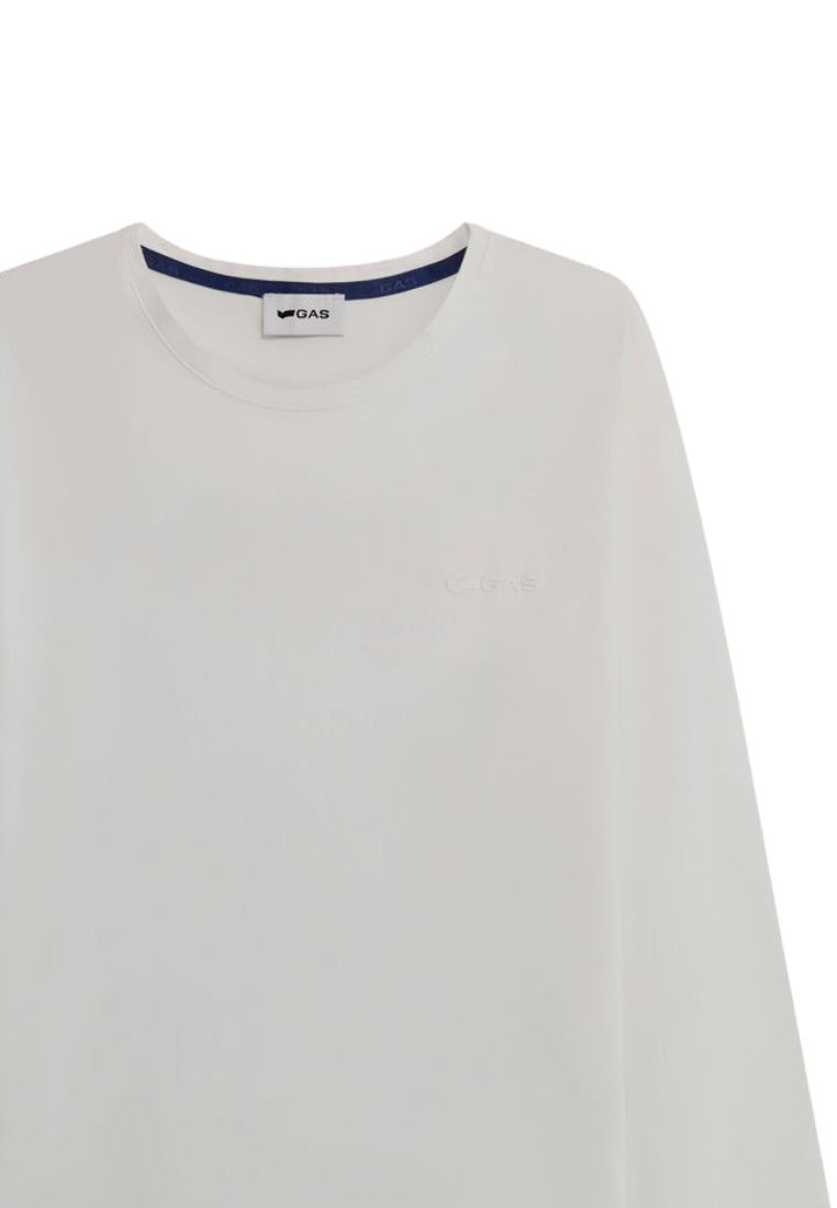 Janis/S Str.Logo in White T-Shirts GAS