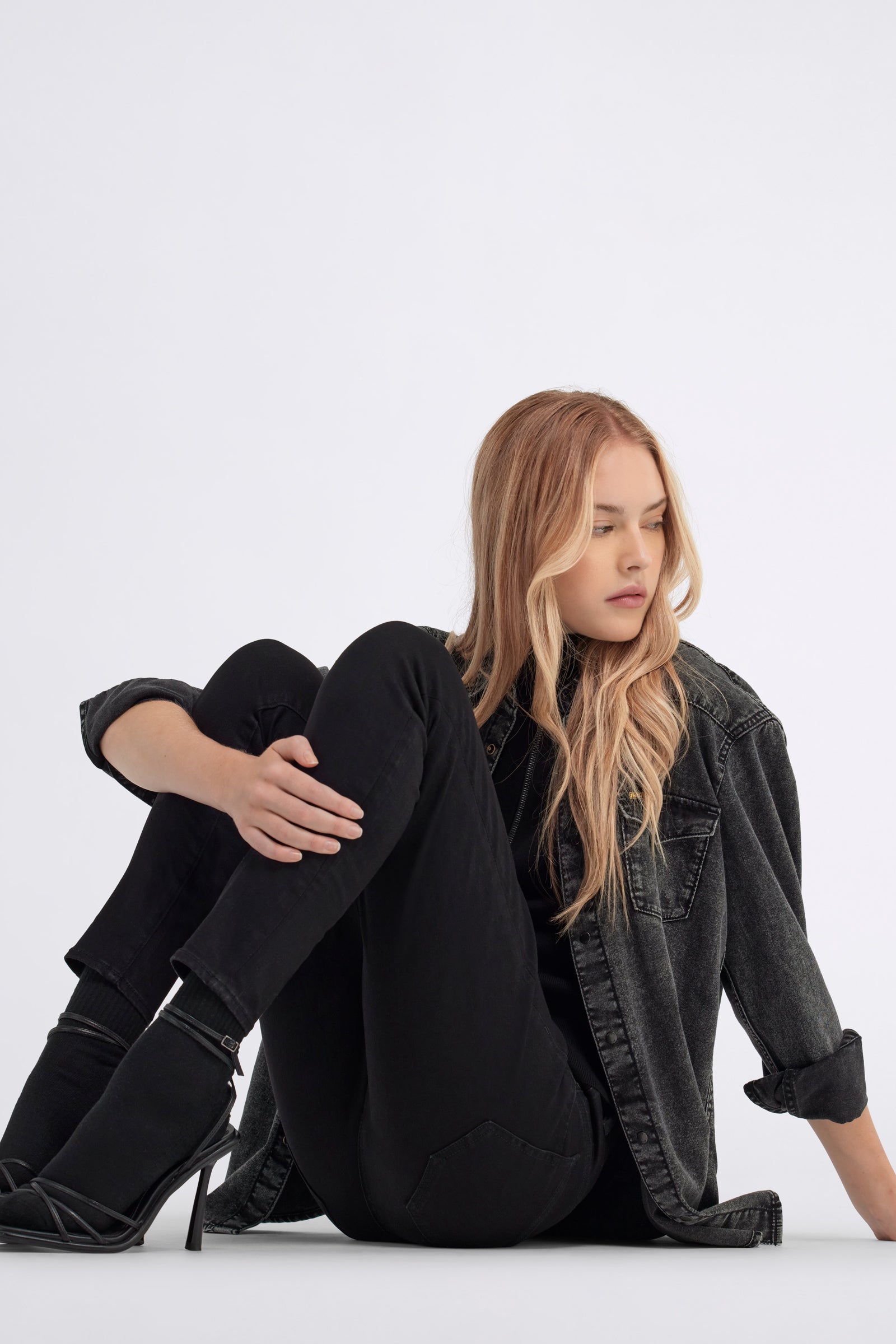 Star Up in Soft Blk Rinse Jeans GAS