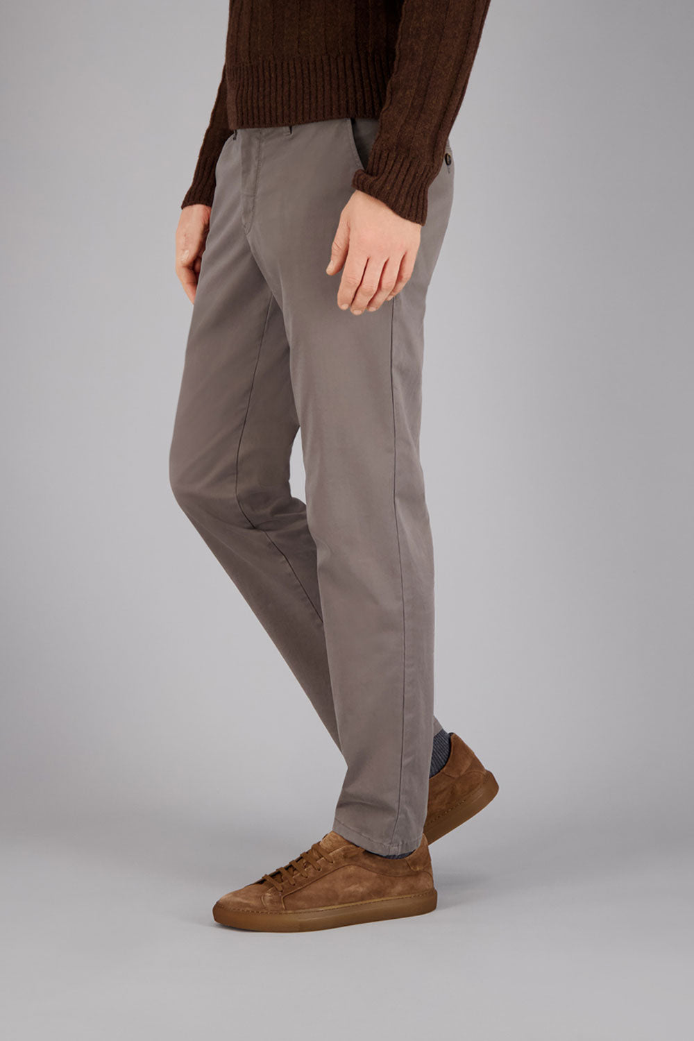 BENITO Chino in Dunkelbeige Hosen Gardeur
