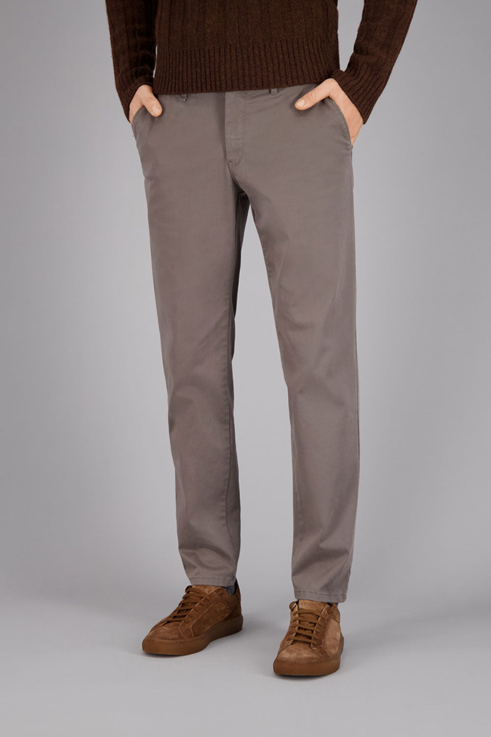 BENITO Chino in Dunkelbeige Hosen Gardeur