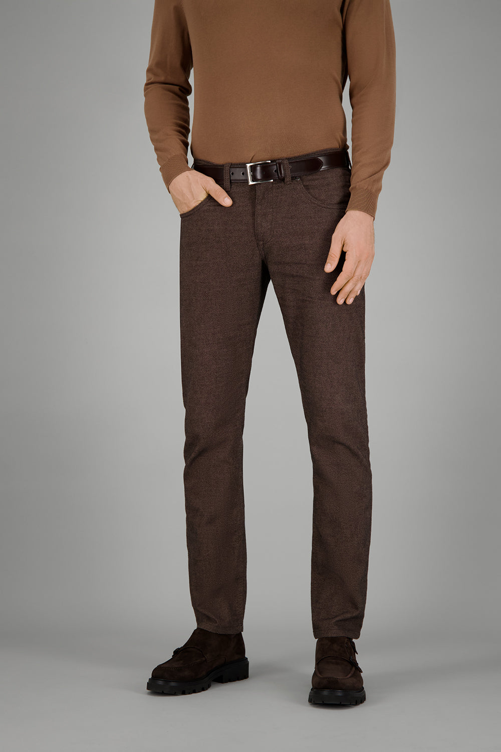 BILL-3 Hose in Braun Hosen Gardeur