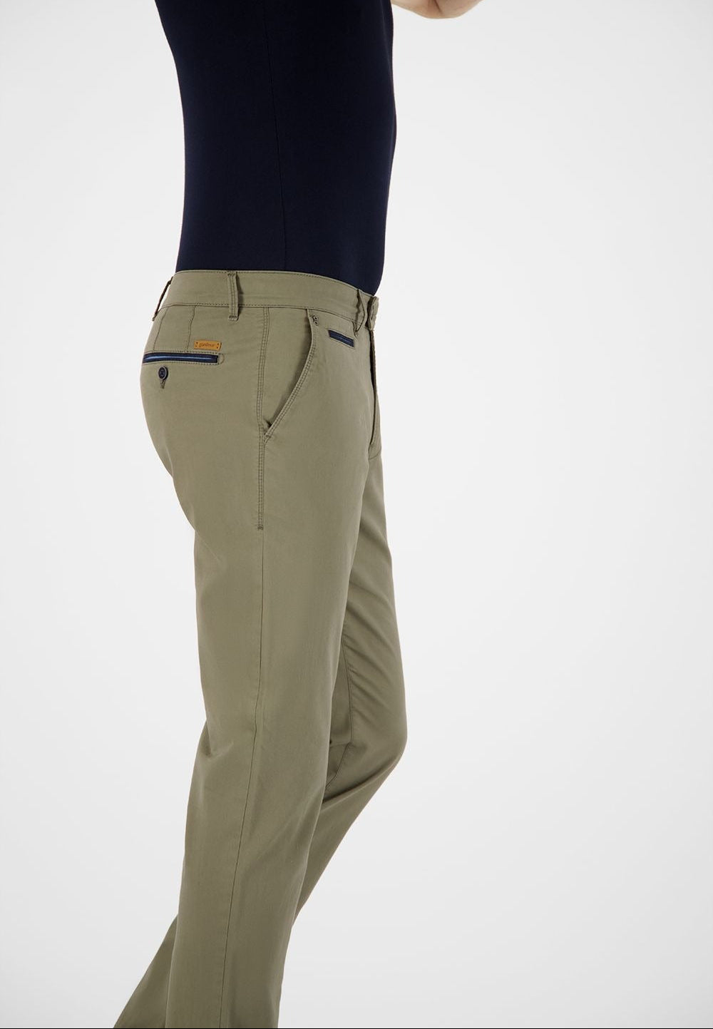 BENNY-3 Chinohose in Khaki Hosen Gardeur