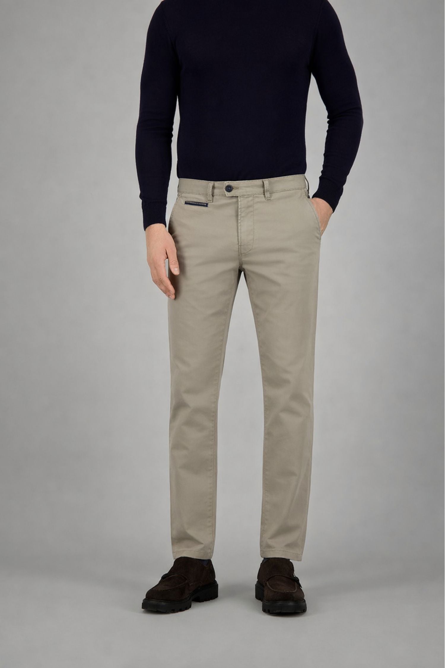 BENNY-3 in Khaki Hosen Gardeur