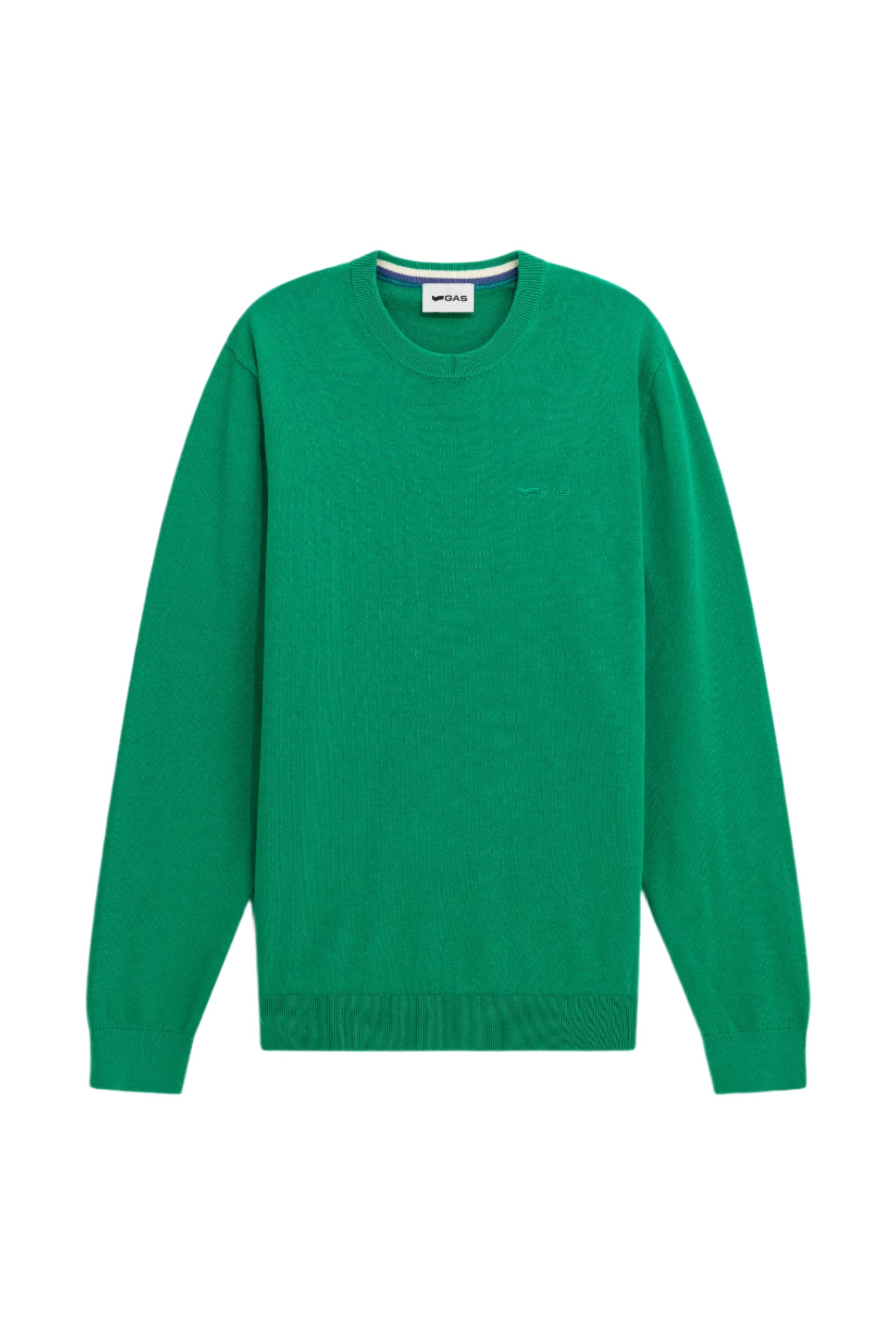 Avier Round Neck in Winter Green Pullover GAS