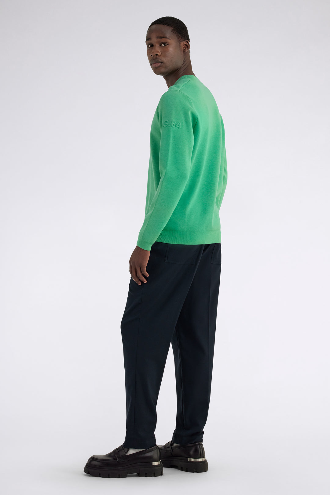 Winny Round Neck in Winter Green Pullover GAS