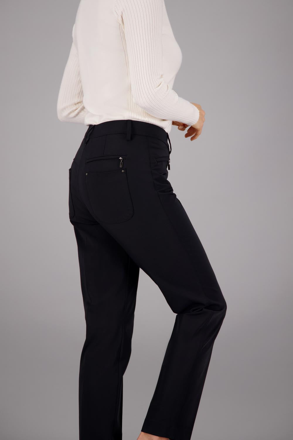 DINA2 Hose in Schwarz Hosen Gardeur