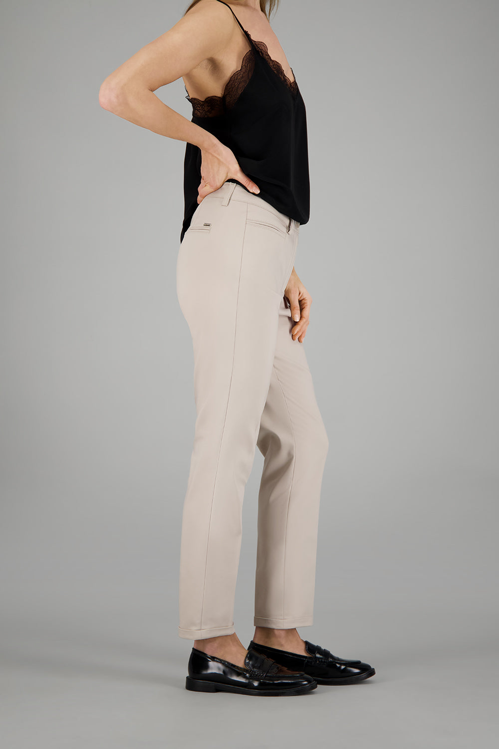 DENISE Hose in Hellbeige Hosen Gardeur