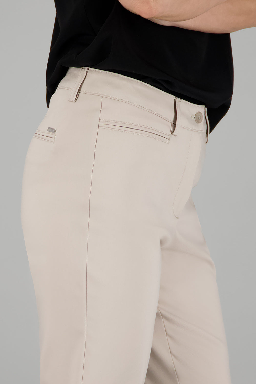 DENISE Hose in Hellbeige Hosen Gardeur