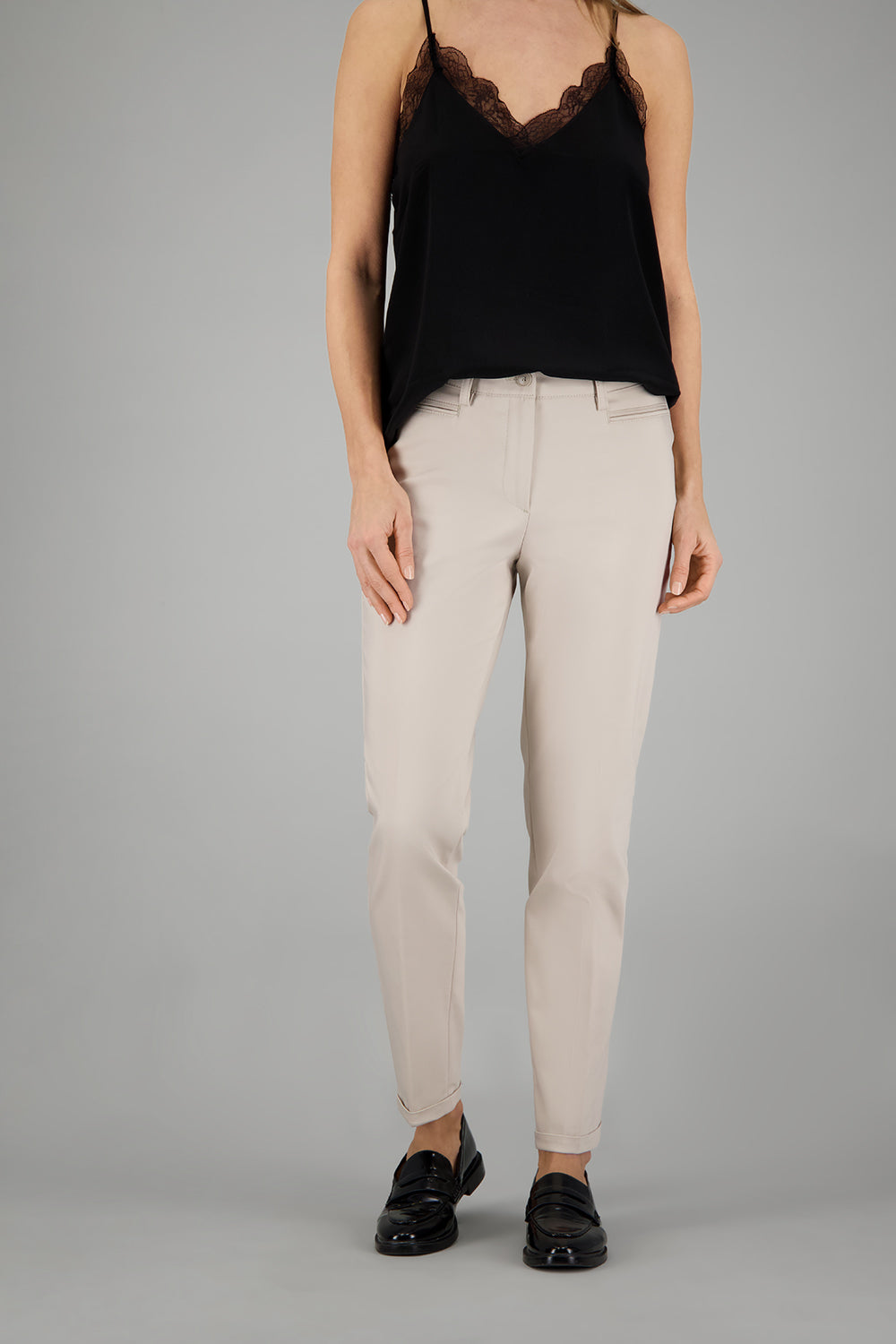 DENISE Hose in Hellbeige Hosen Gardeur