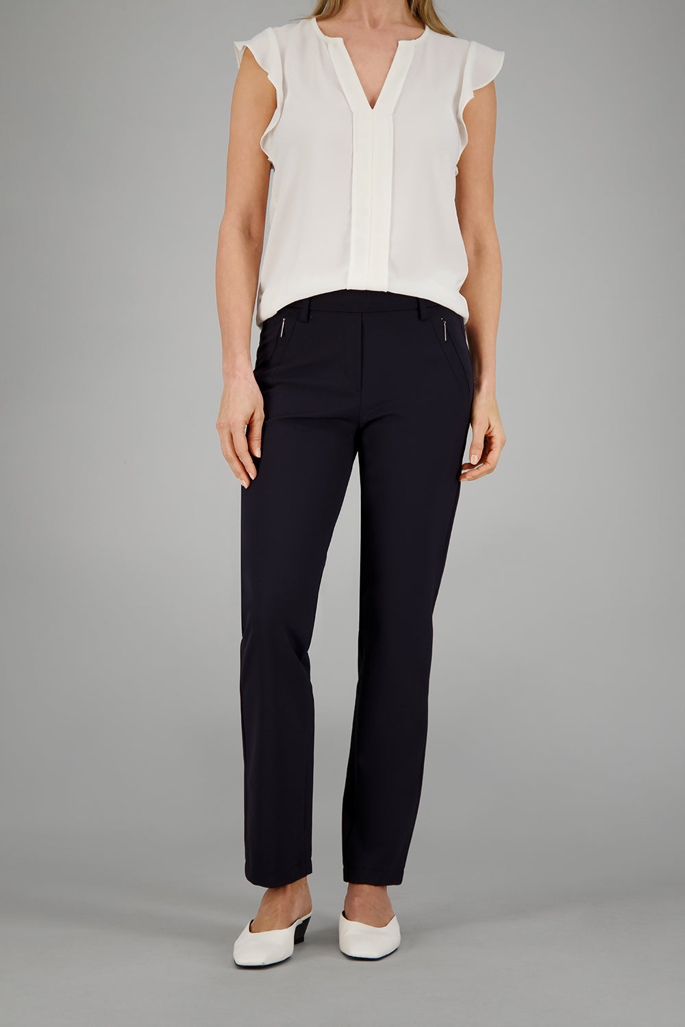 ZENE57 Hose in Marine Hosen Gardeur