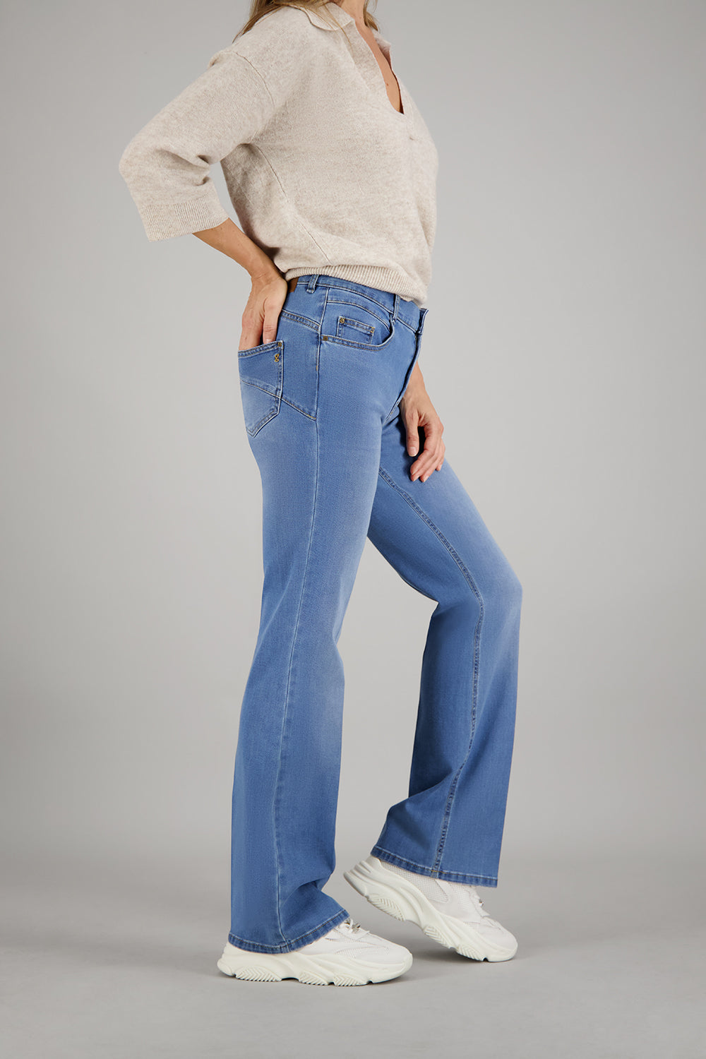 ZURI126 Jeans in Stone Used Jeans Gardeur