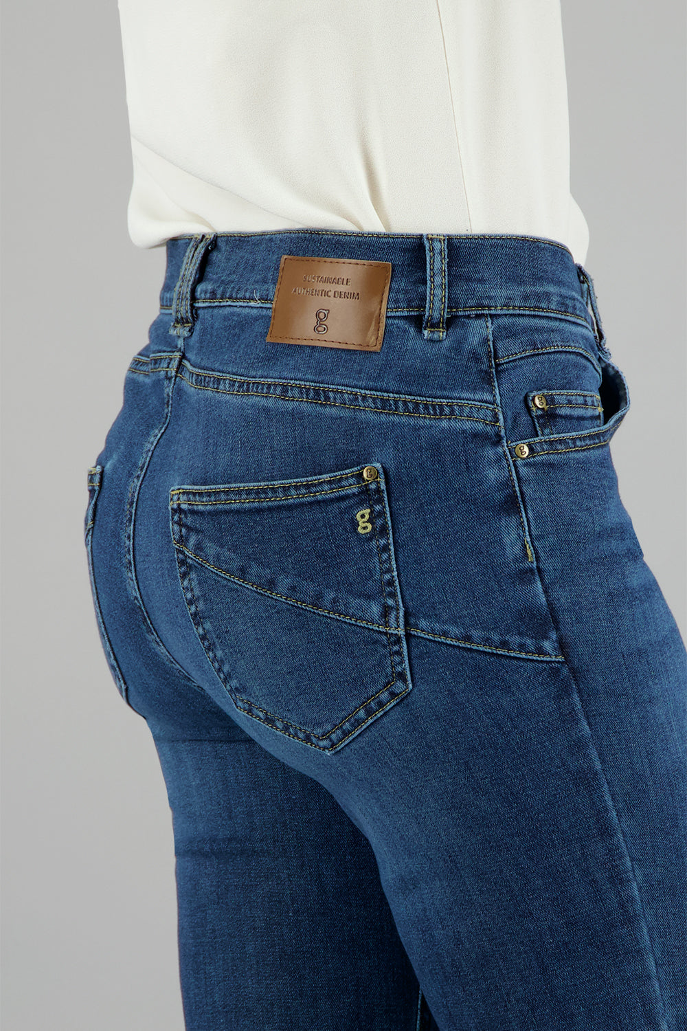 ZURI126 Jeans in Dark Rinse Used Jeans Gardeur