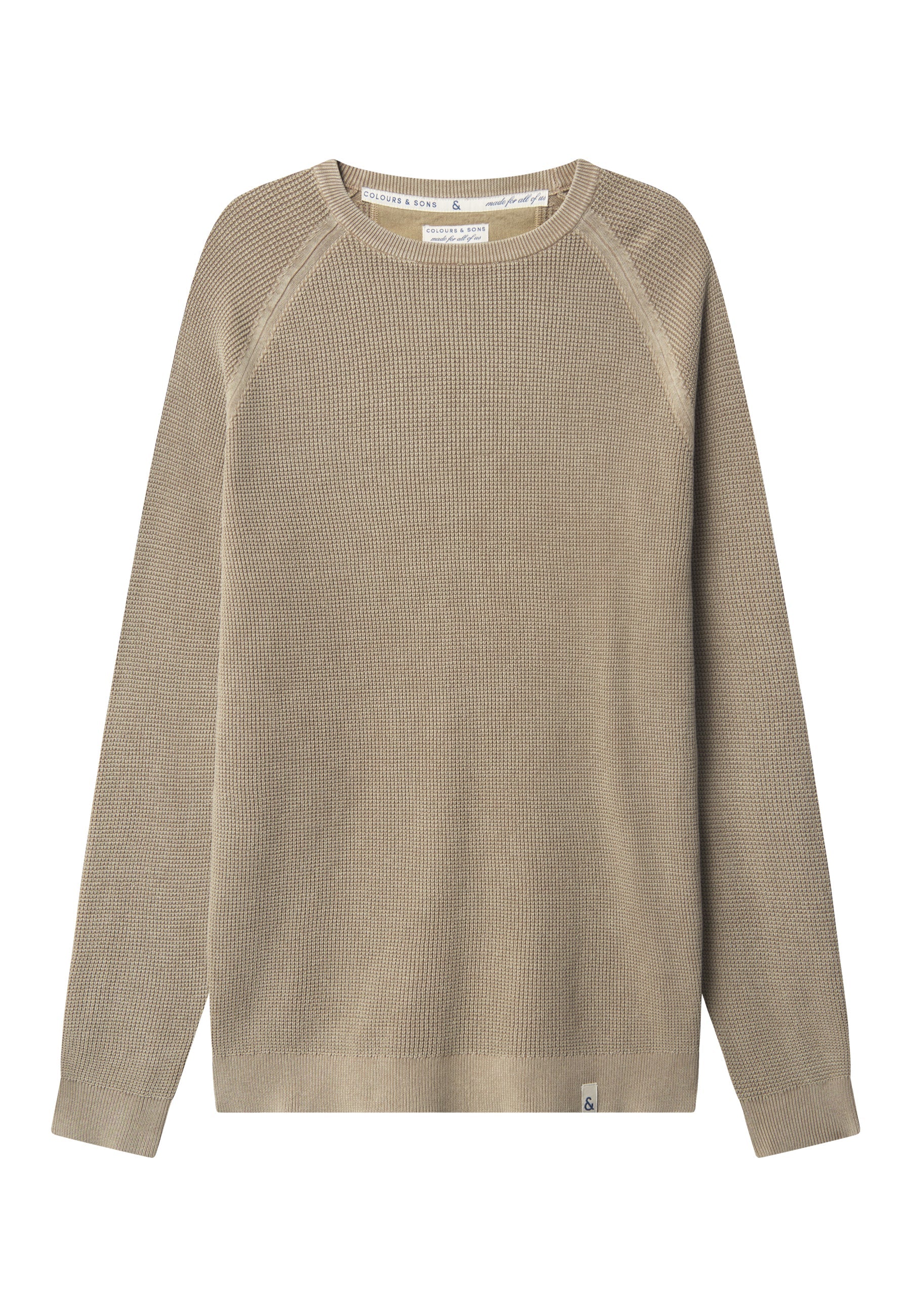 Roundneck-Washed in Tent Pullover Colours and Sons