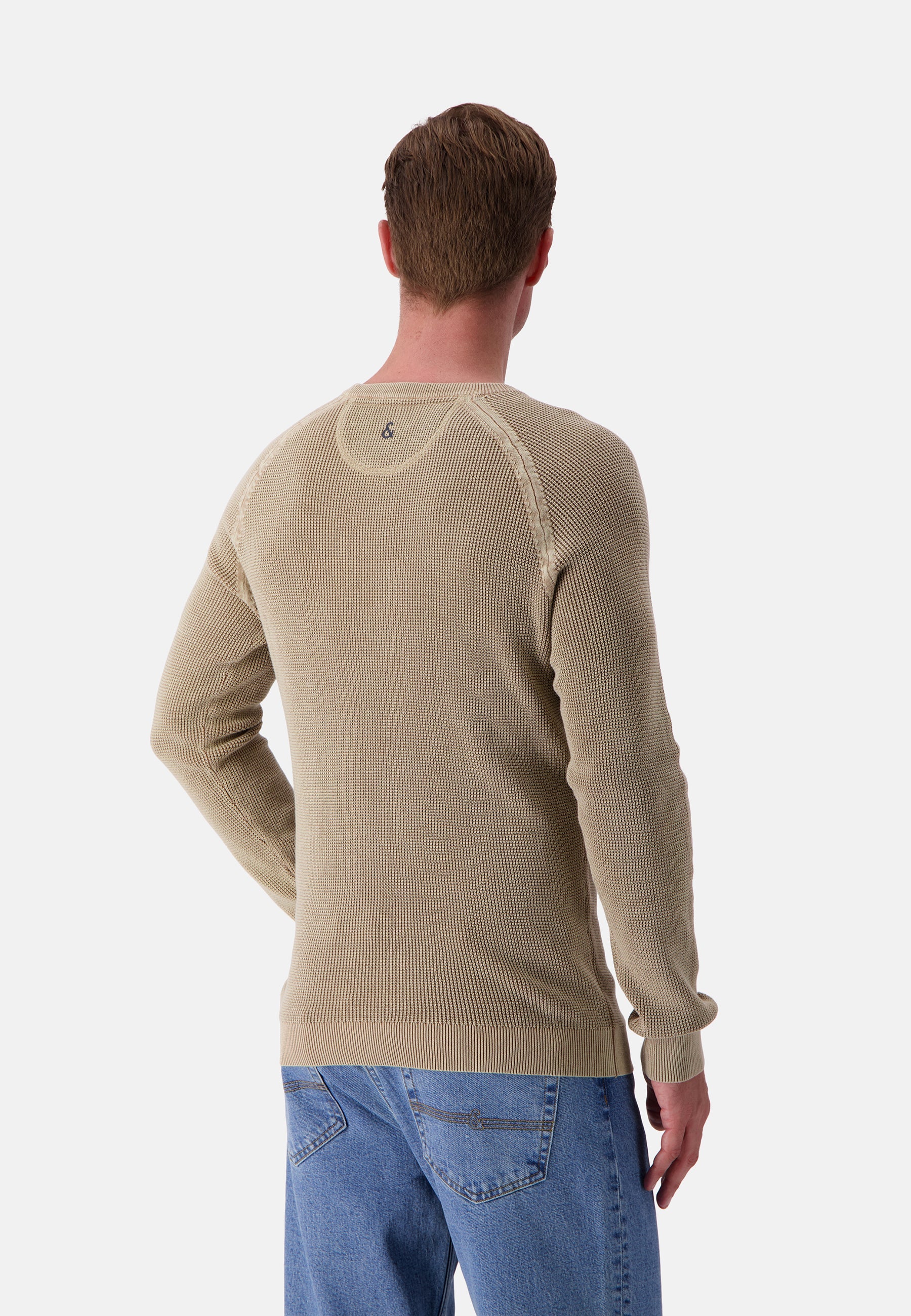 Roundneck-Washed in Tent Pullover Colours and Sons