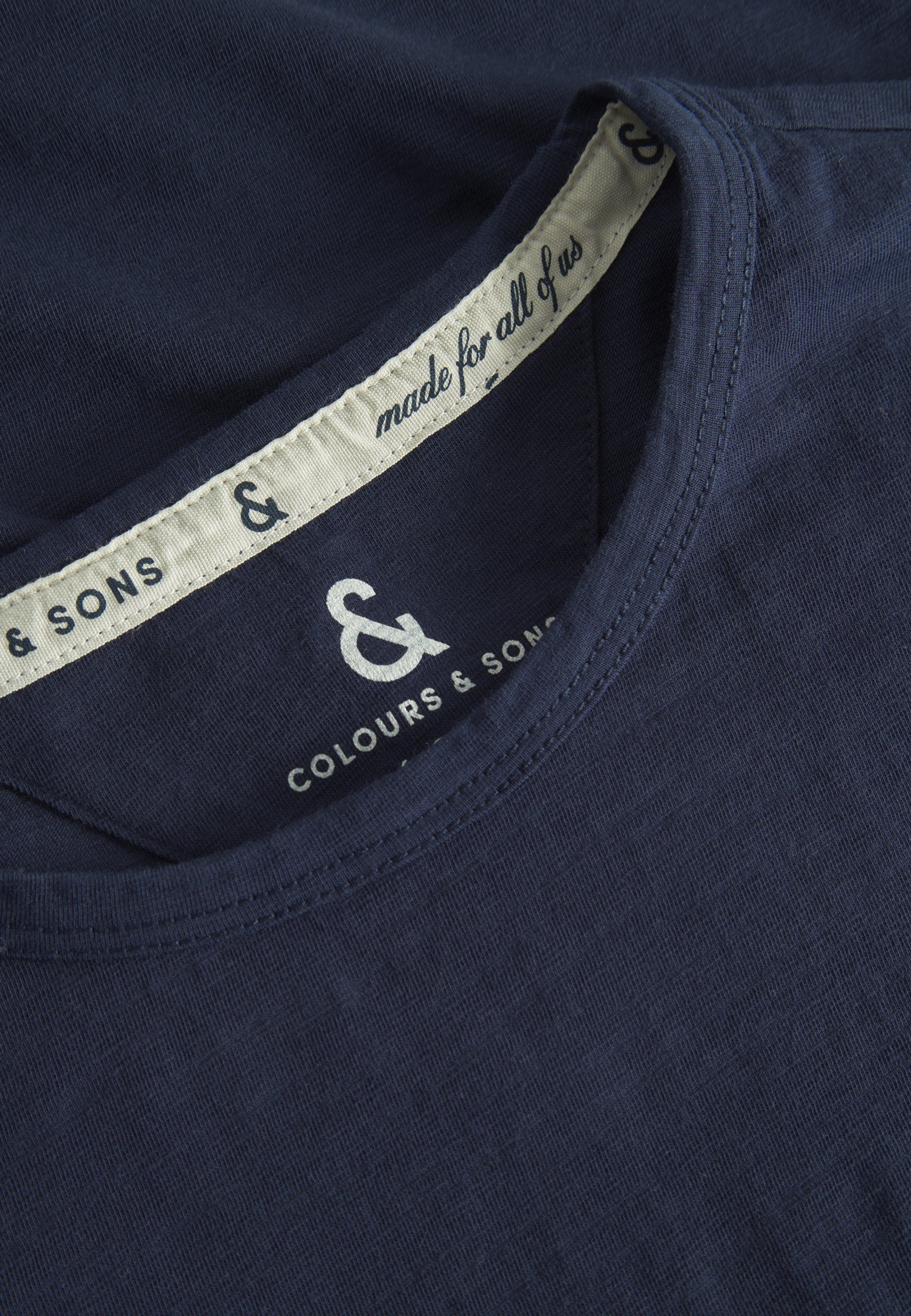 T-Shirt - Slub in Navy T-Shirts Colours and Sons